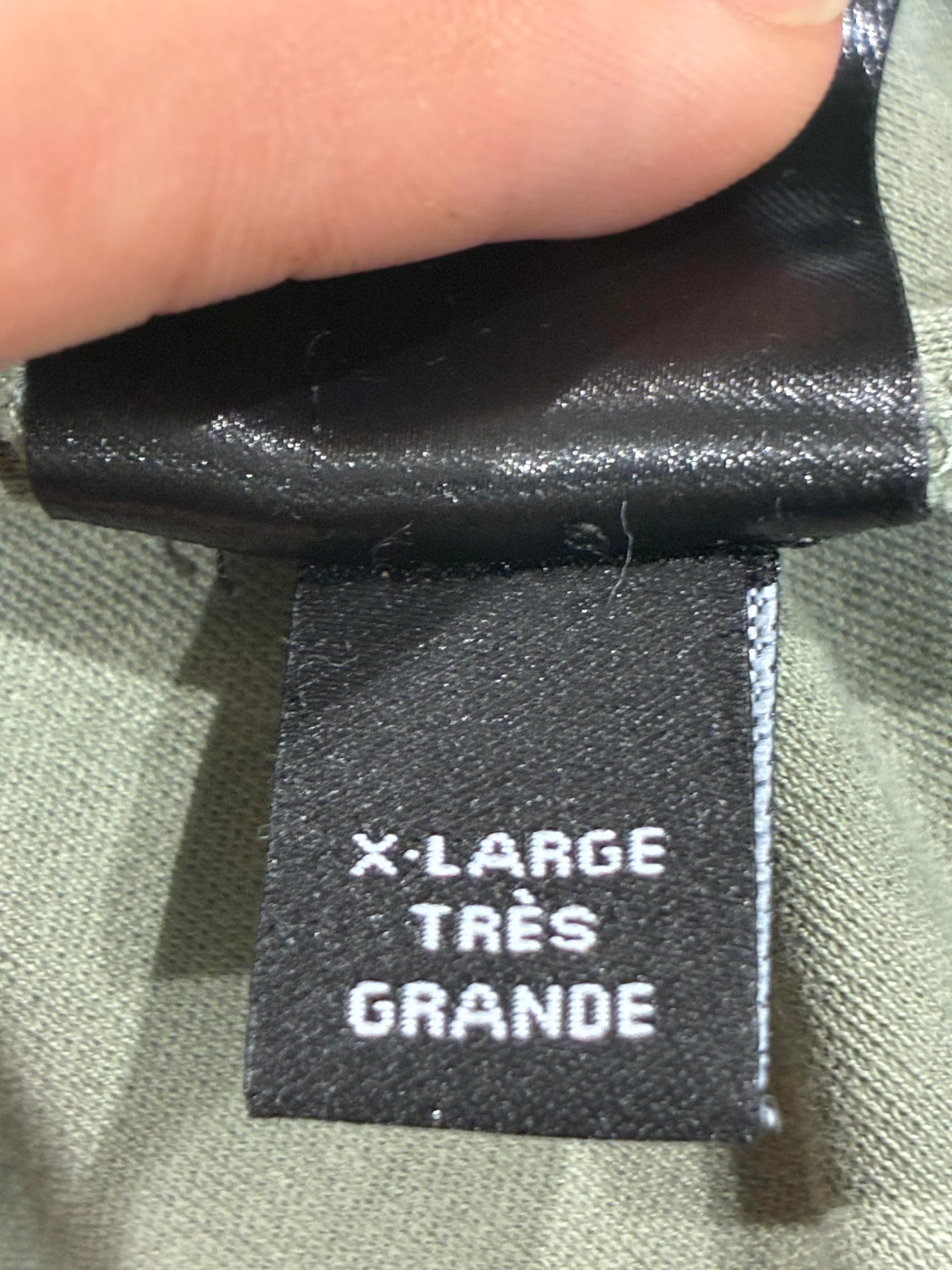 Amiri Olive & Black Cropped Tee