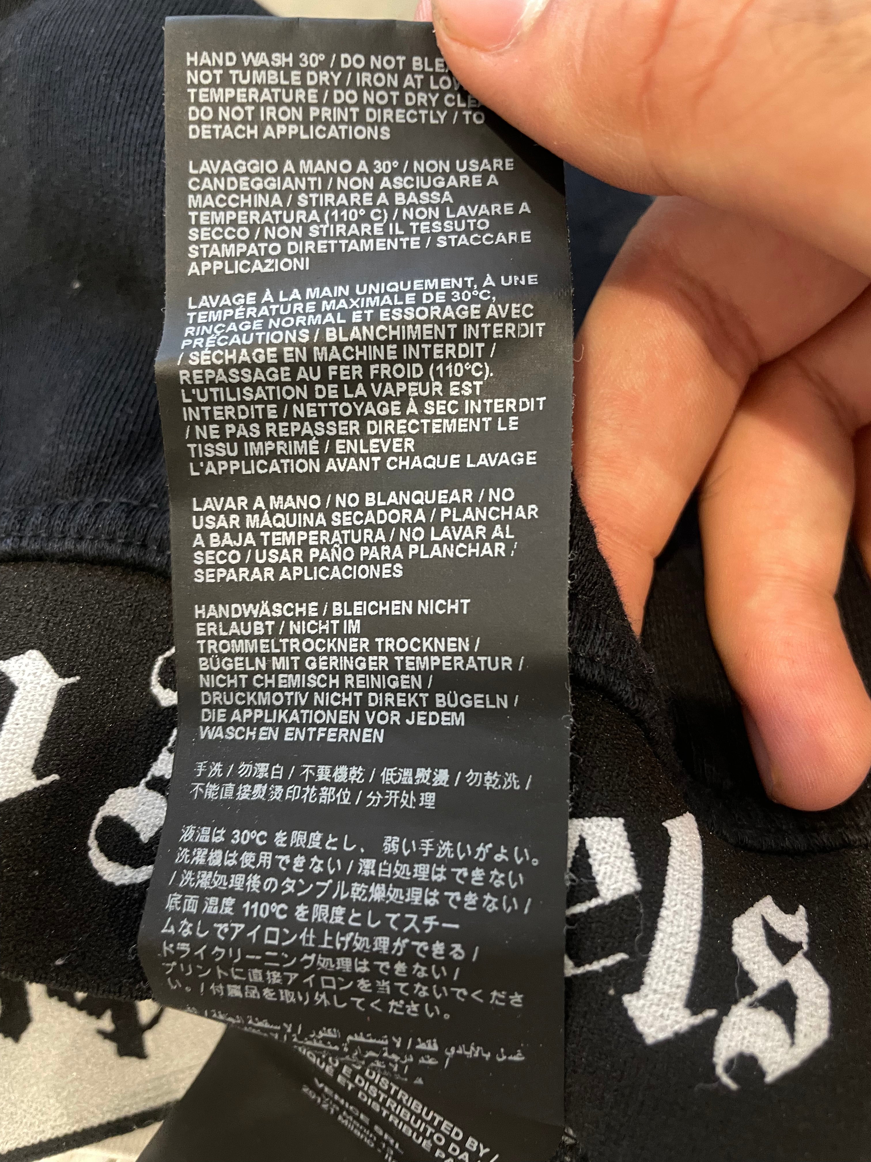 Palm Angels Black Purple Cropped Hoodie