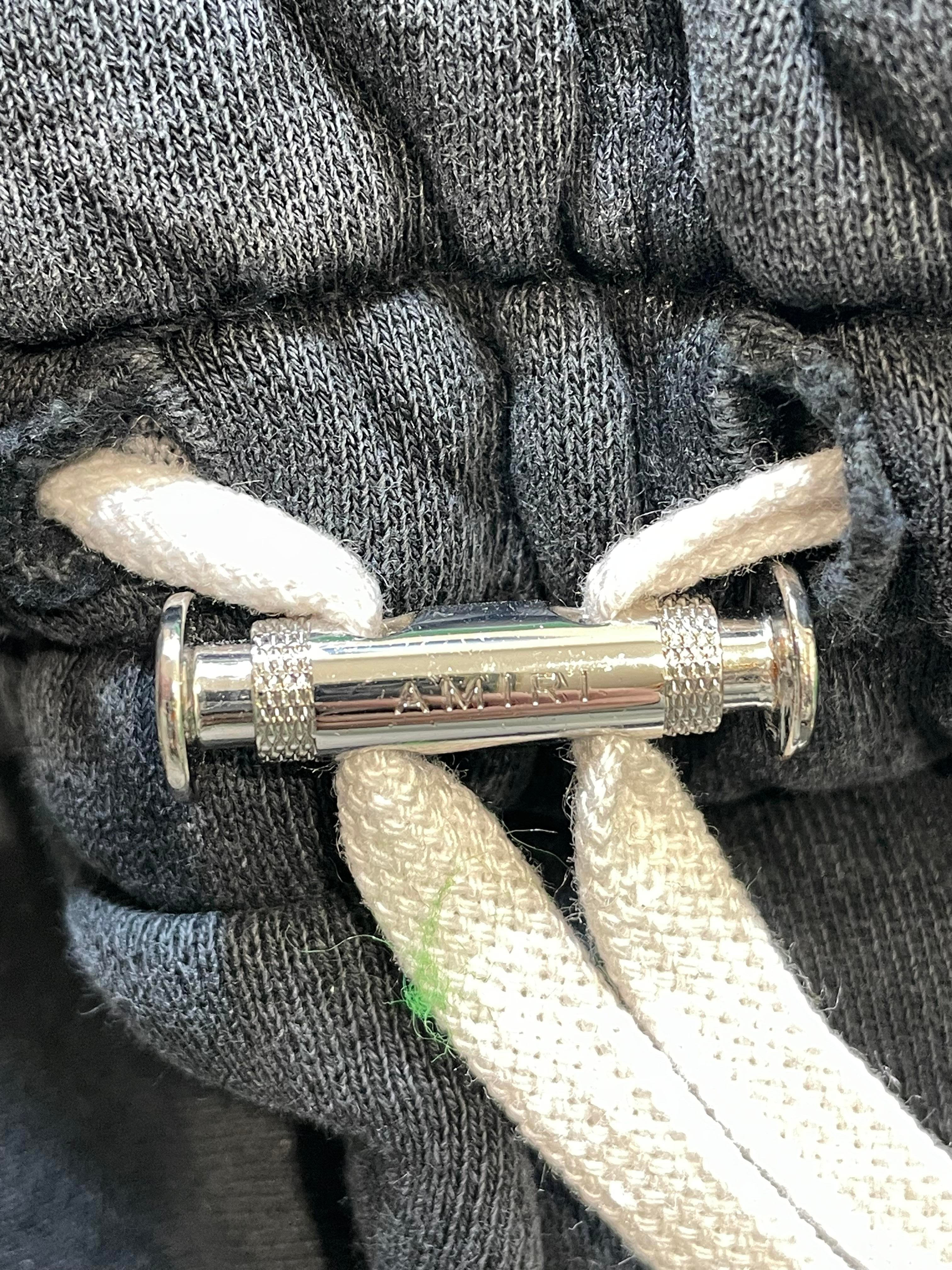 Amiri Tiger Varsity Black Shorts