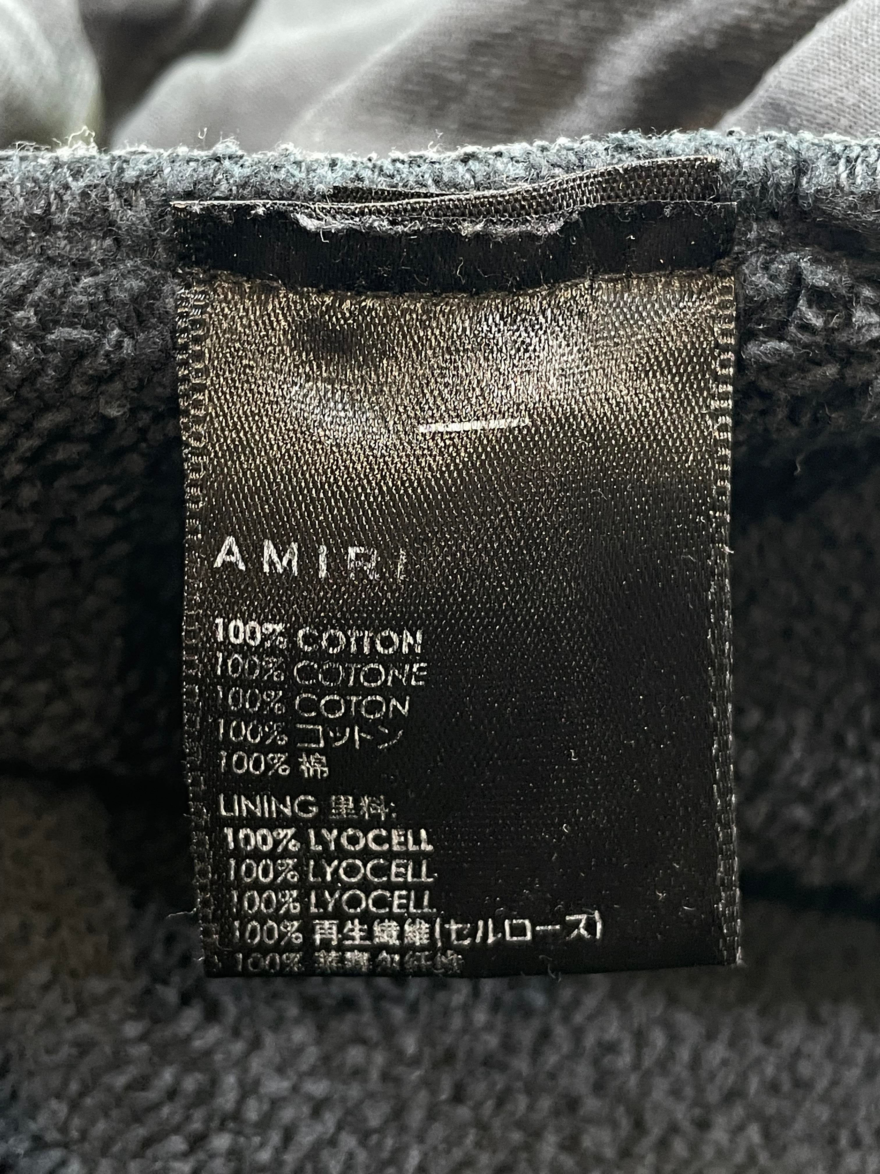 Amiri Tiger Varsity Black Shorts