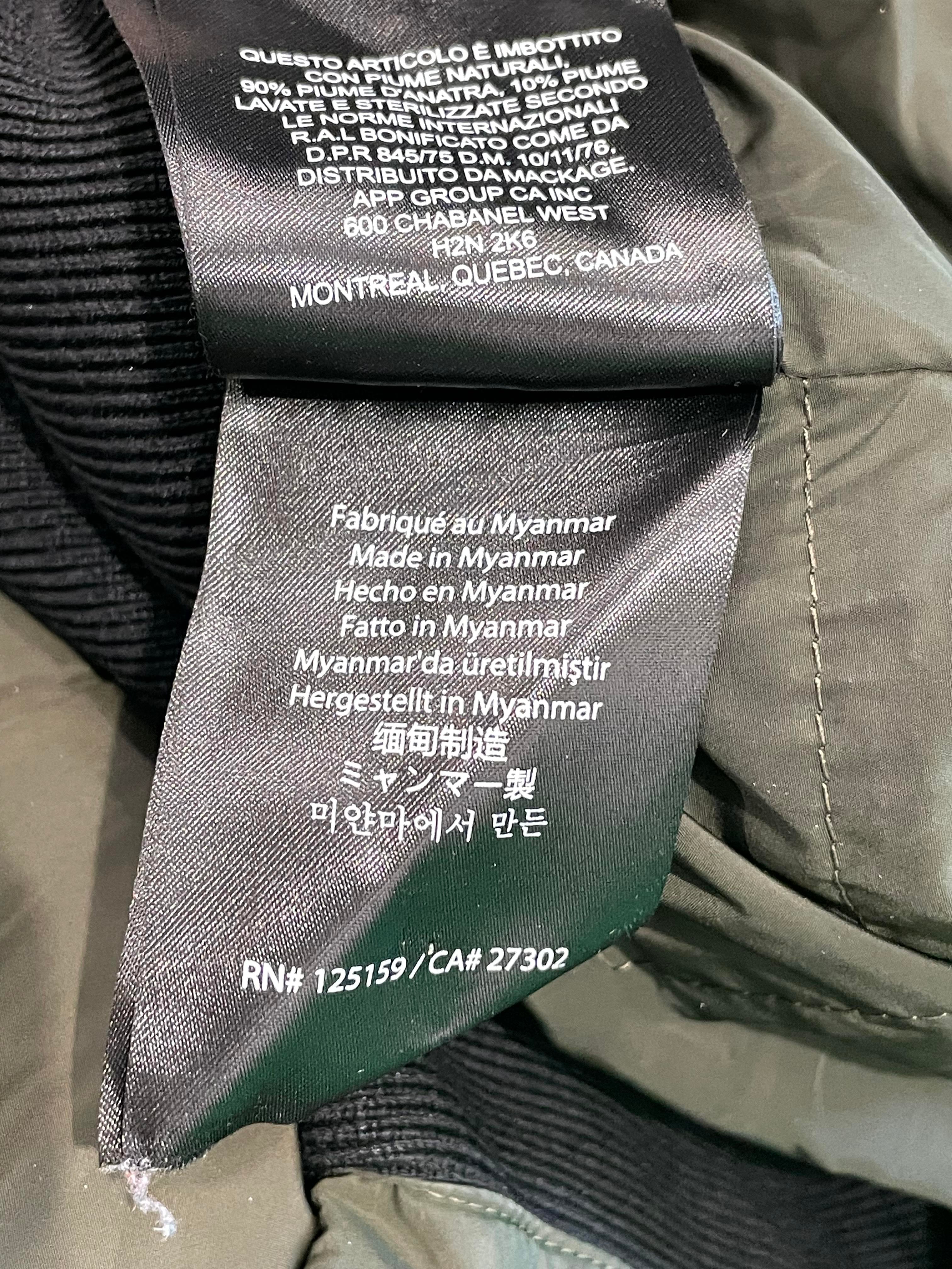 Mackage Dark Olive Puffer Coat