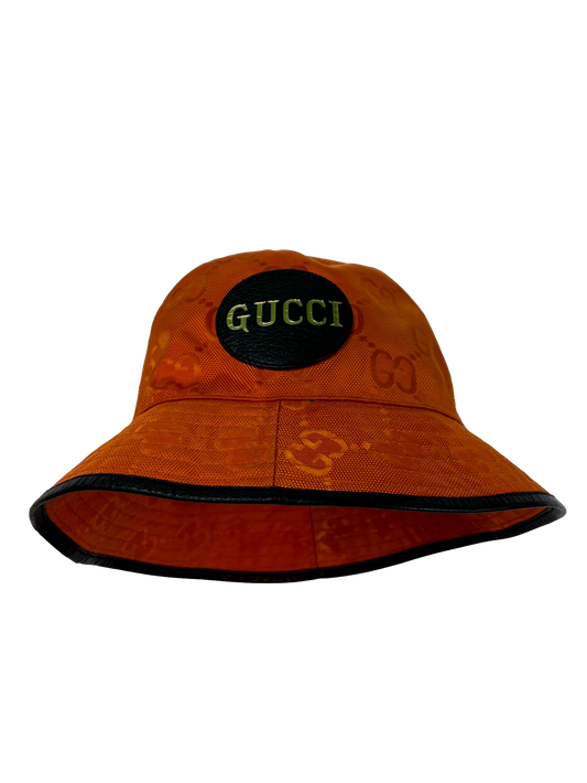 Gucci Bucket Monogram Orange Hat