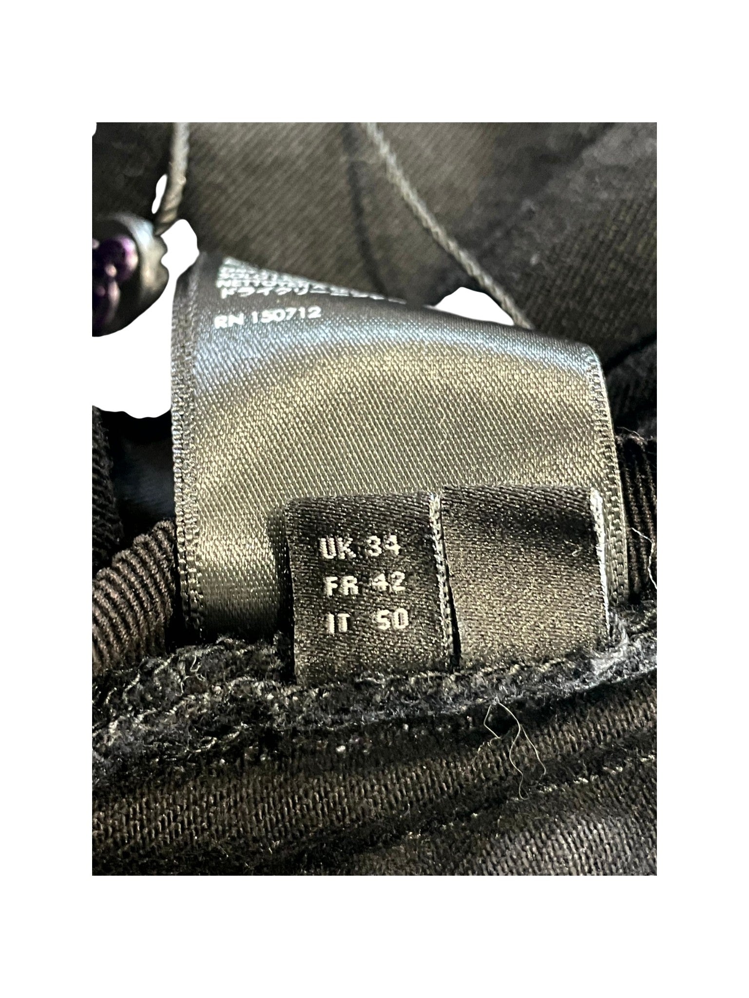 Amiri "Crystal Rhinestone" Black Track Jeans