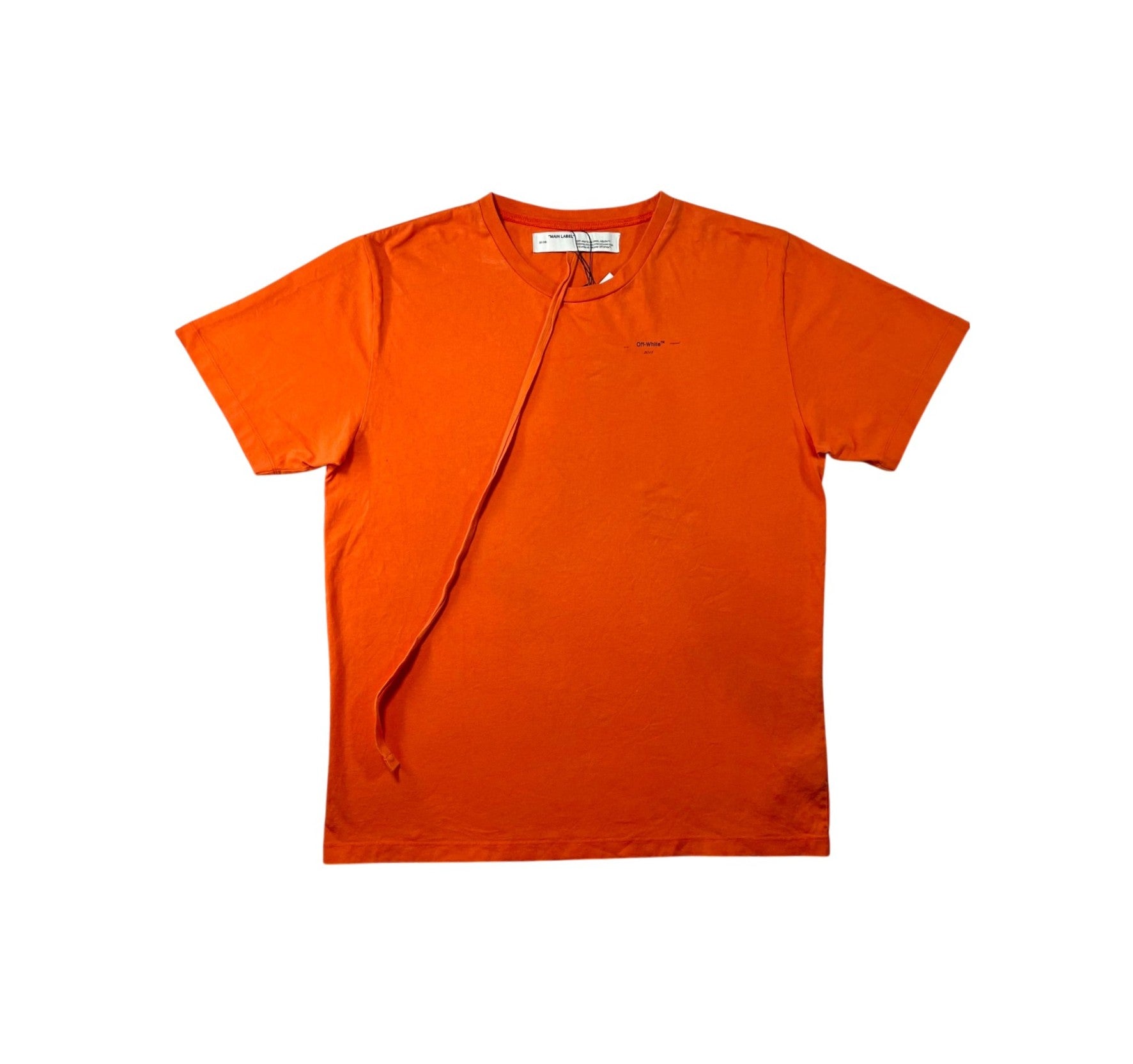 Off White Logo Orange & Black Tee