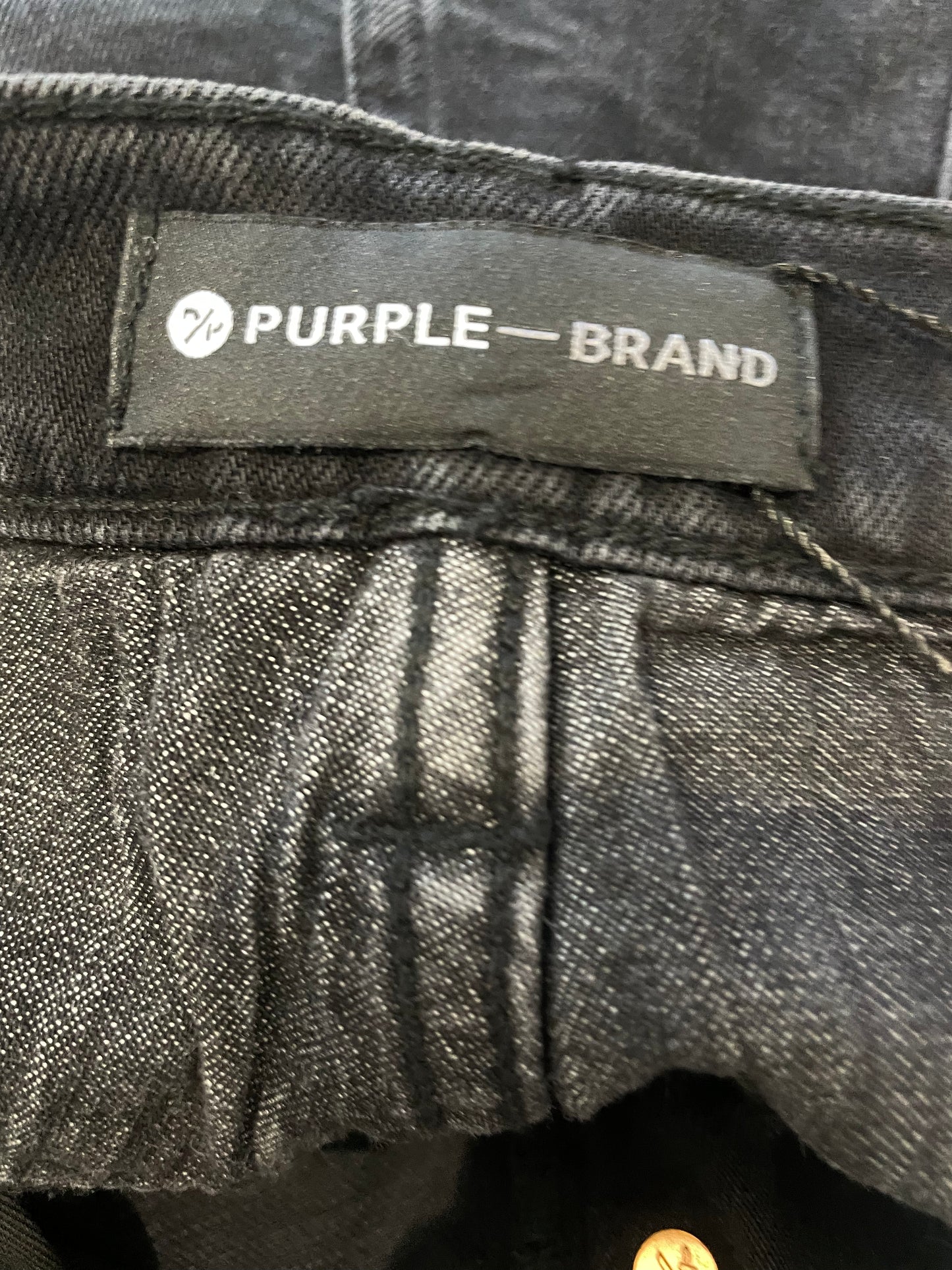 Purple Brand Black Ripped Jeans
