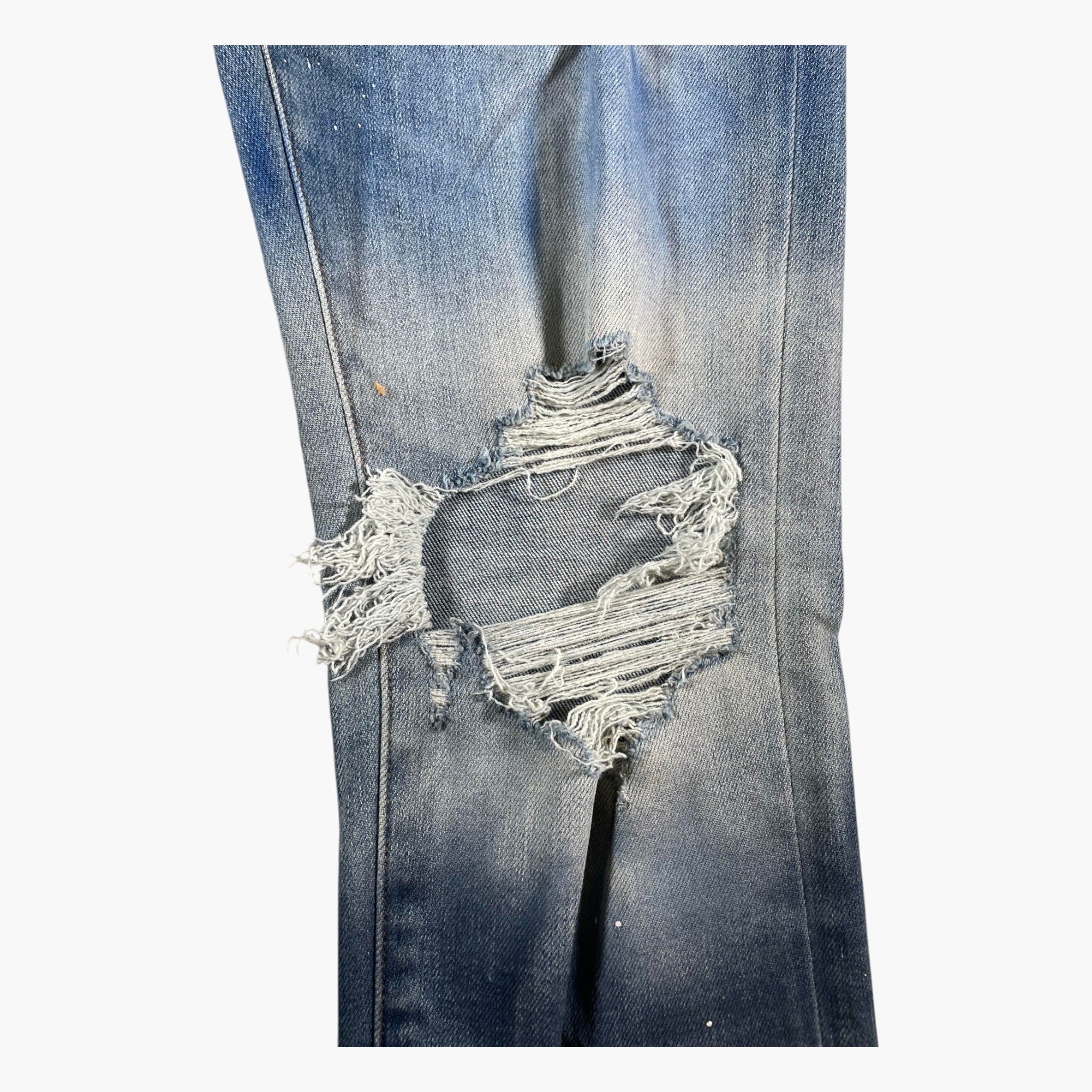 Amiri Sunset Palm Tree Light Wash Jeans