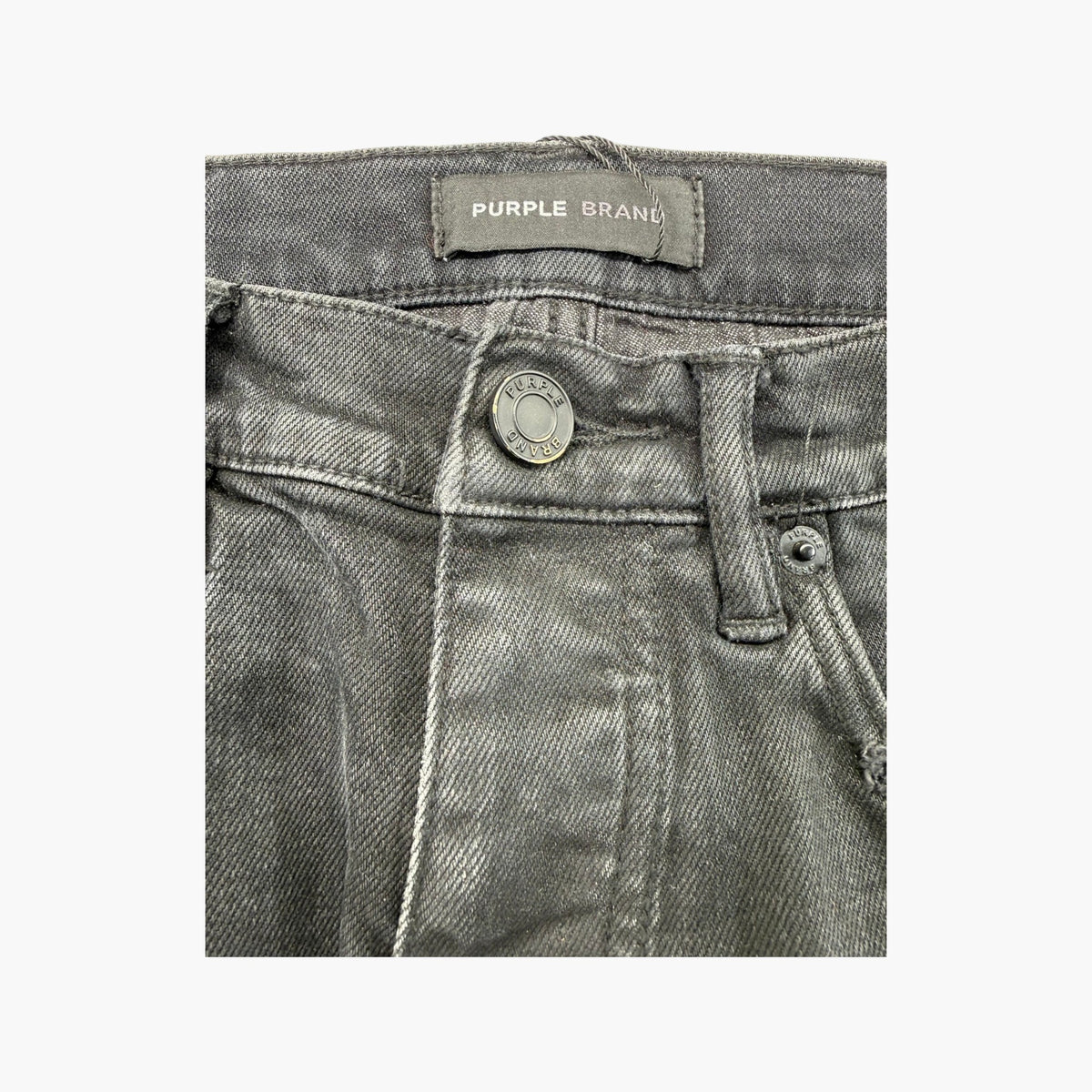 Purple Brand Black Wash Plain Jeans