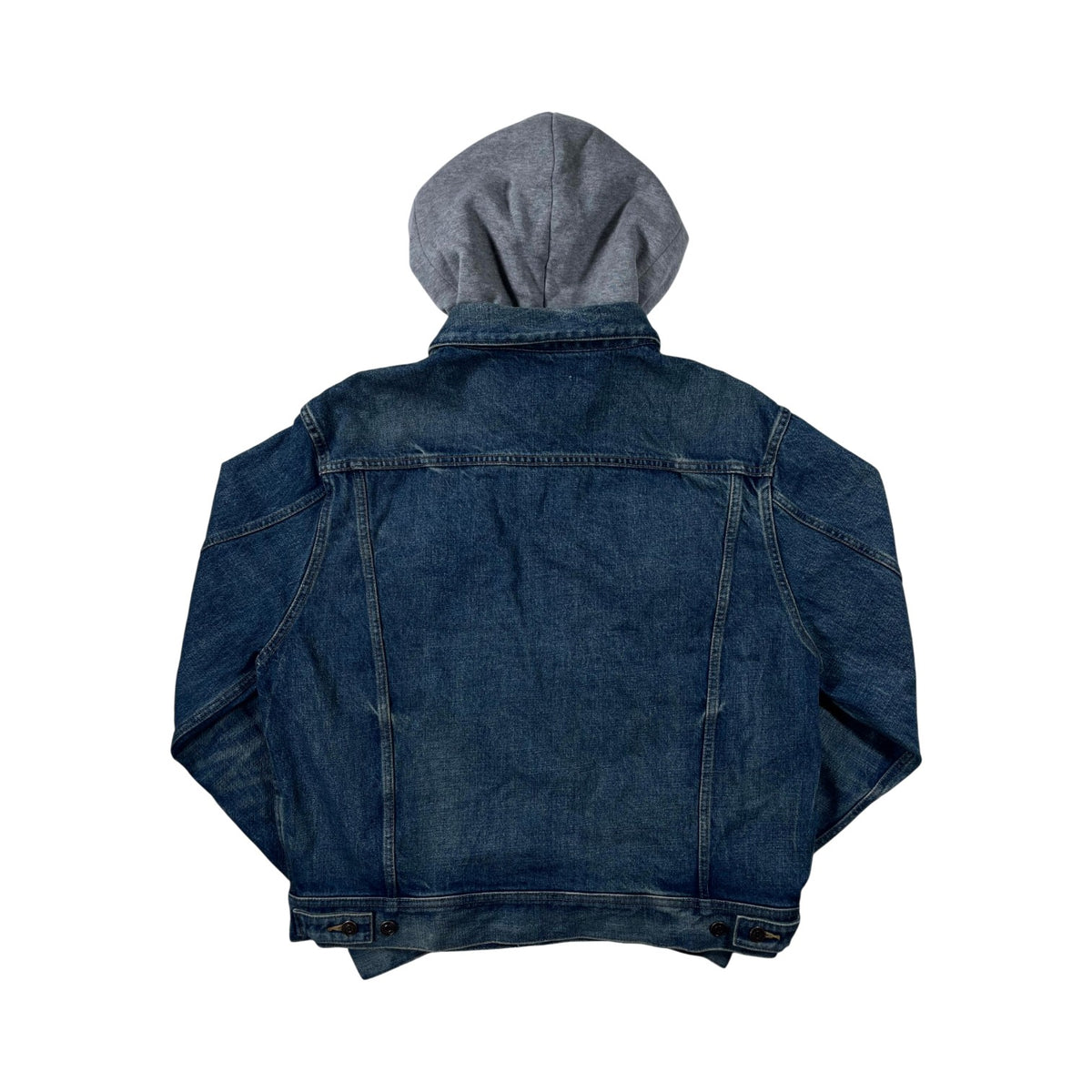 Celine Hood Logo Denim Light Wash & Grey Jacket