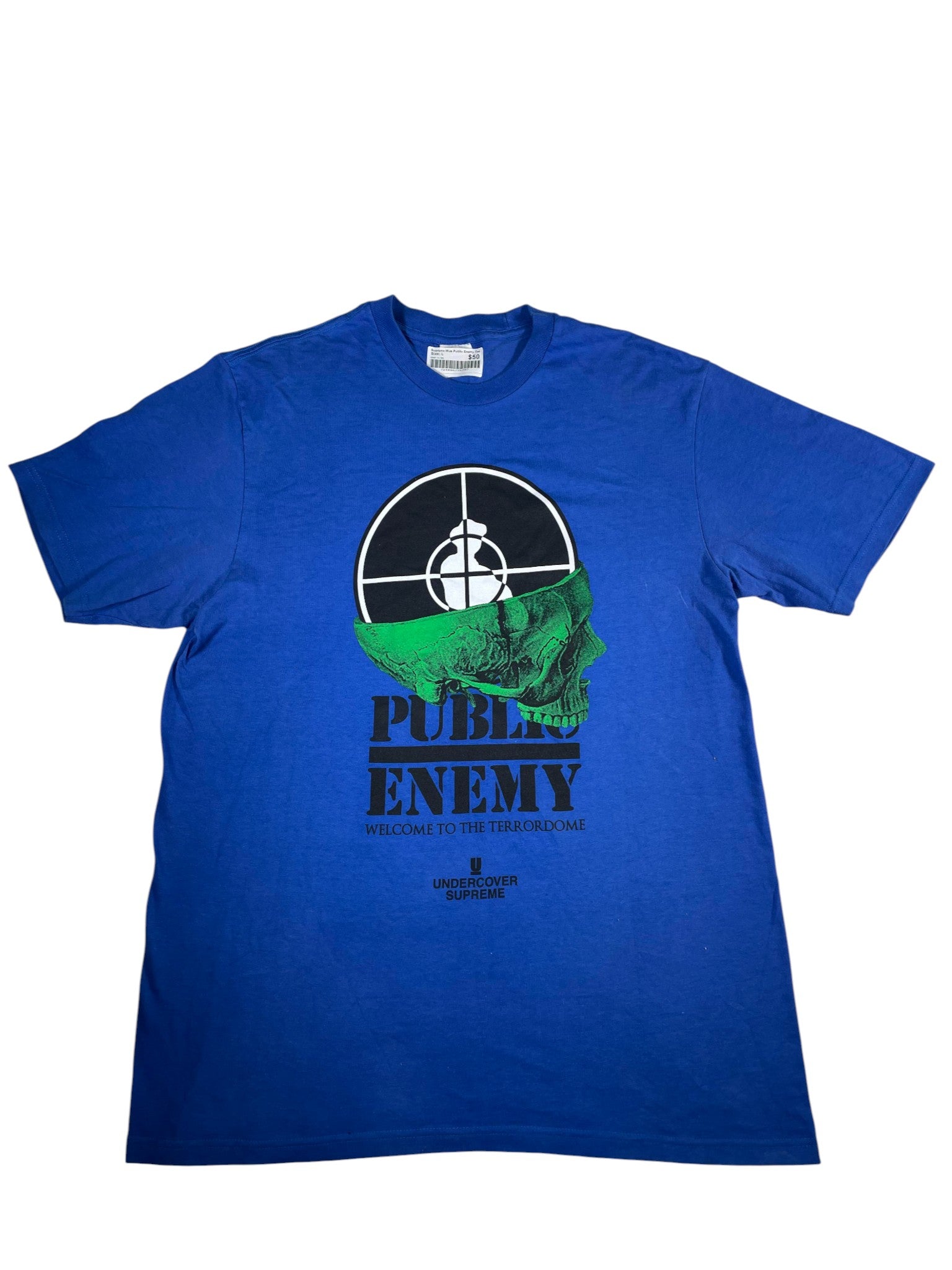 Supreme Public Enemy Blue Tee