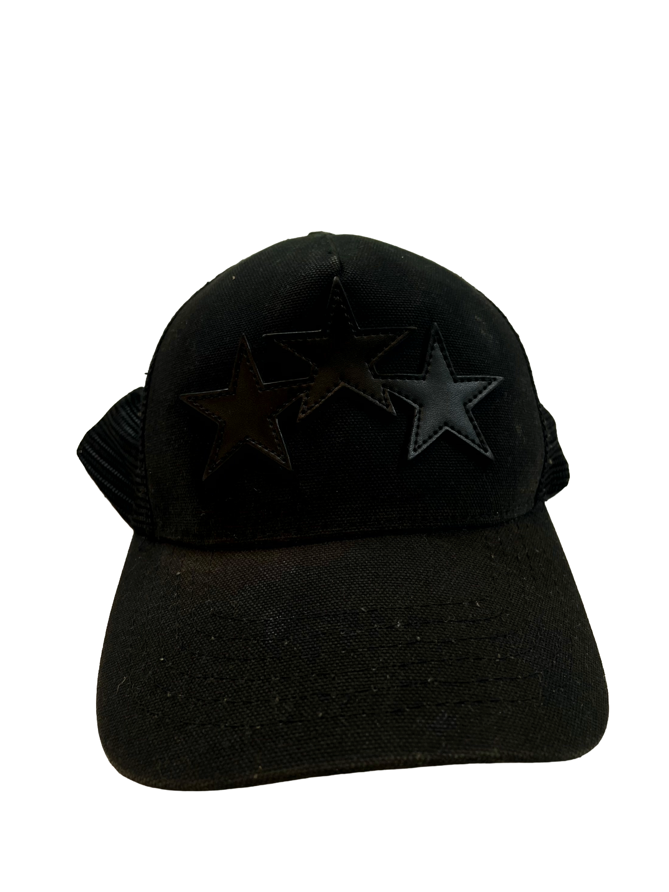 Amiri 3 Star Trucker Black Hat