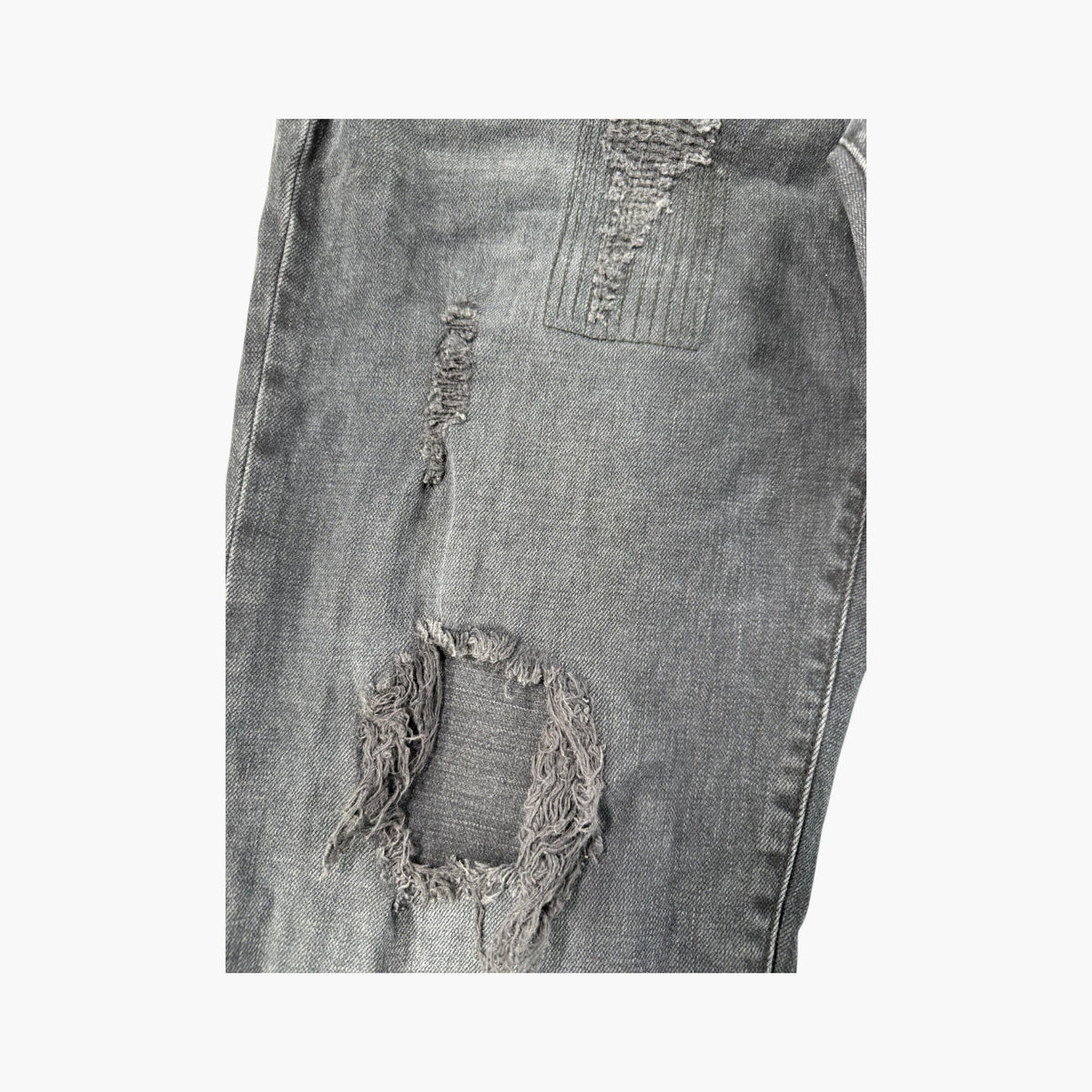 Purple Brand Black Knee Rip Jeans