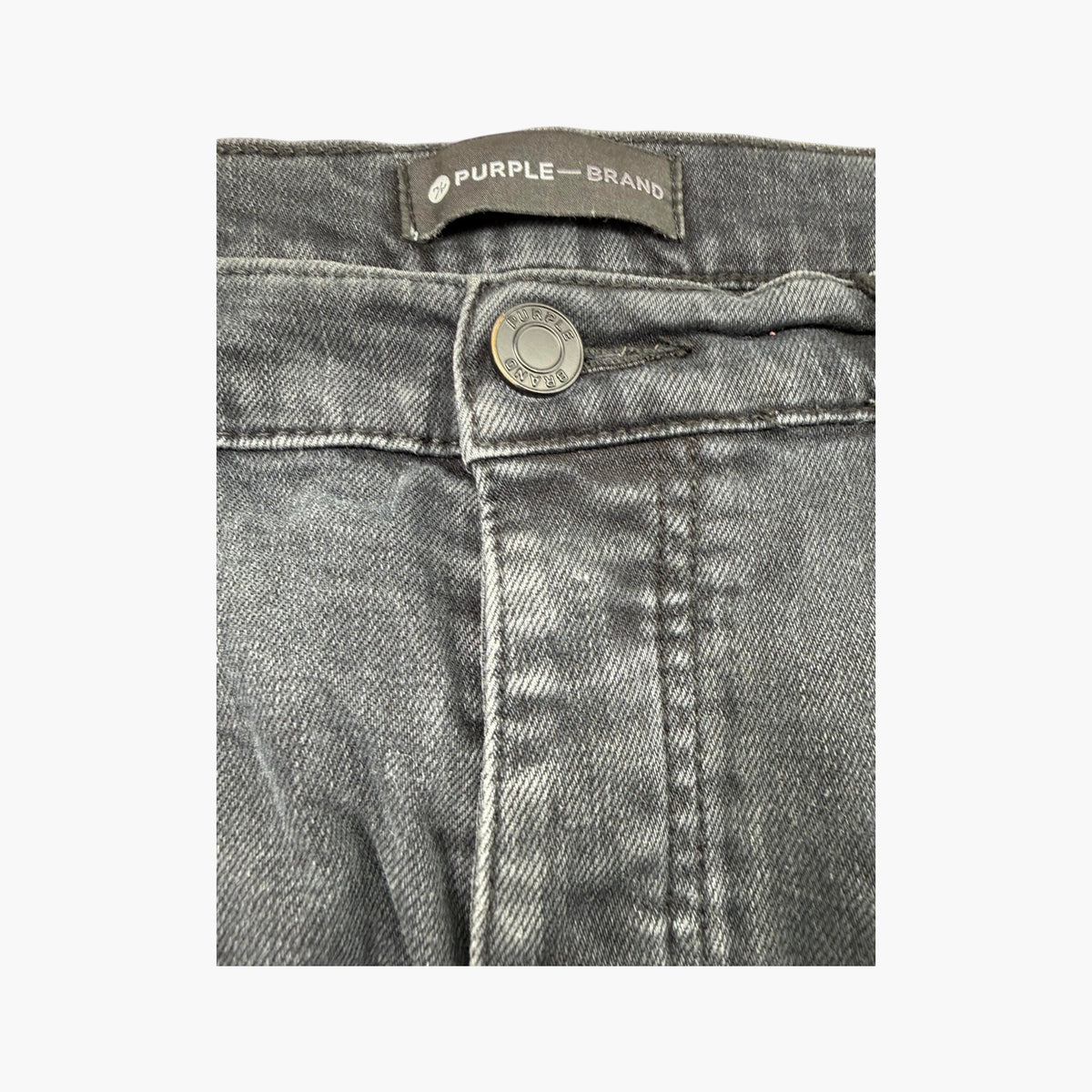 Purple Brand Black Knee Rip Jeans