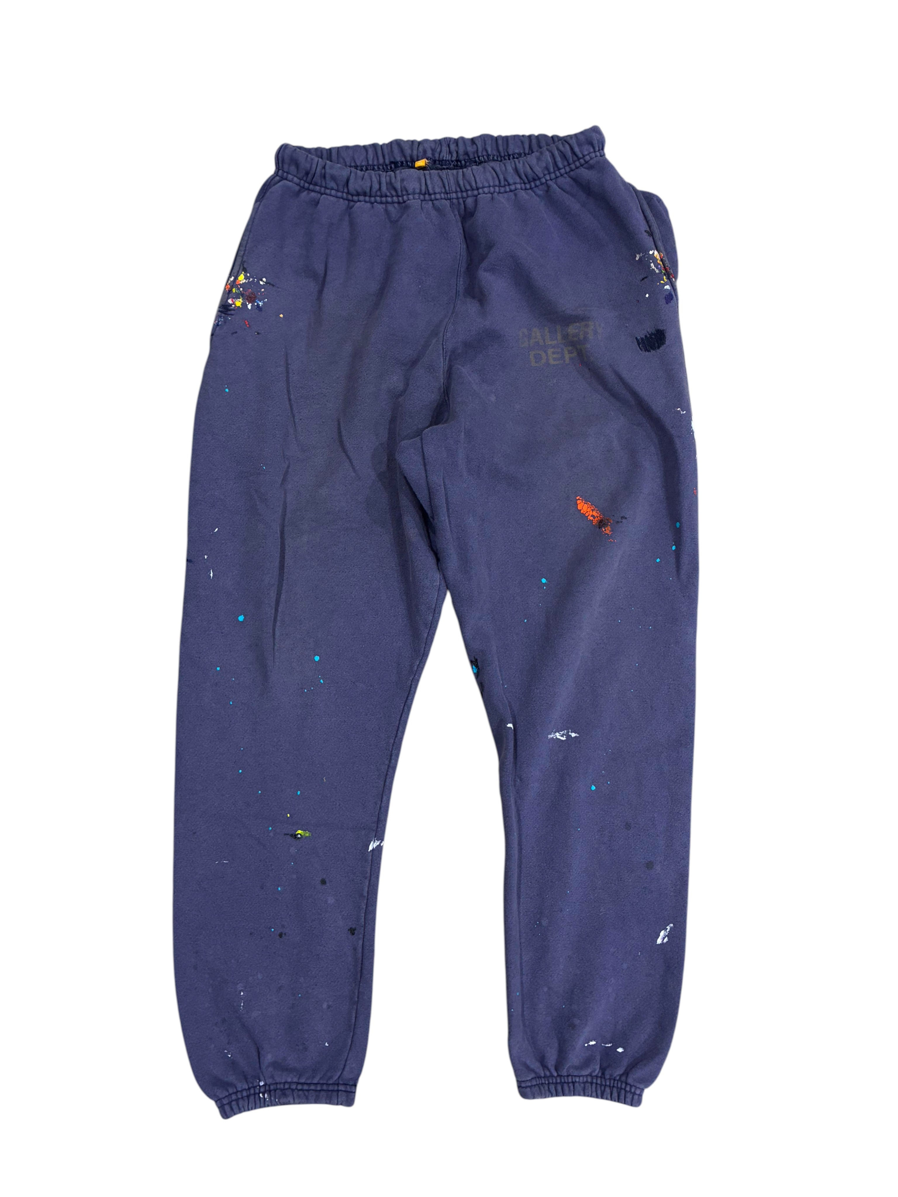 Gallery Dept Splatter Purple Sweats