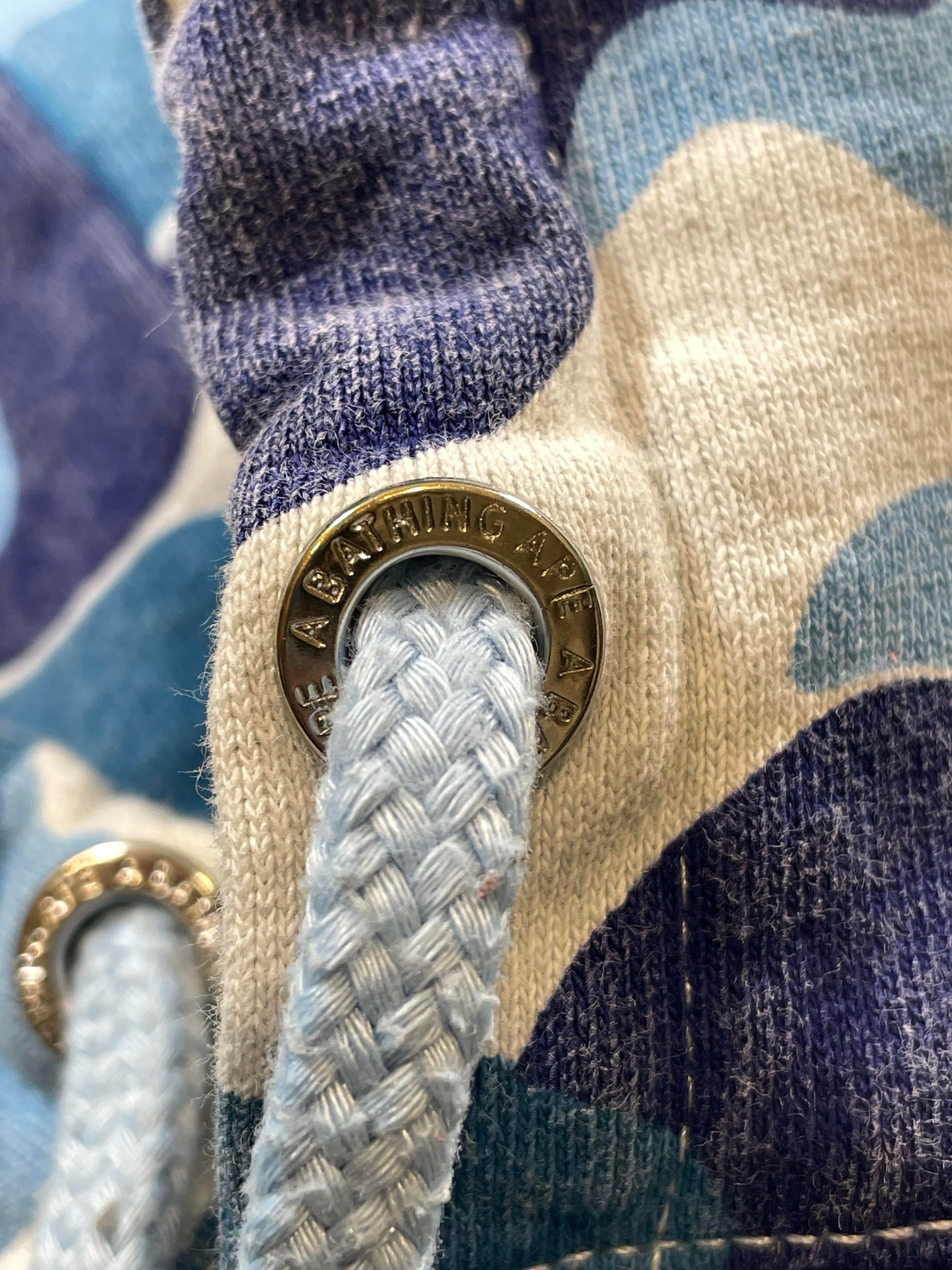 Bape Blue Camo ABA Pullover Hoodie