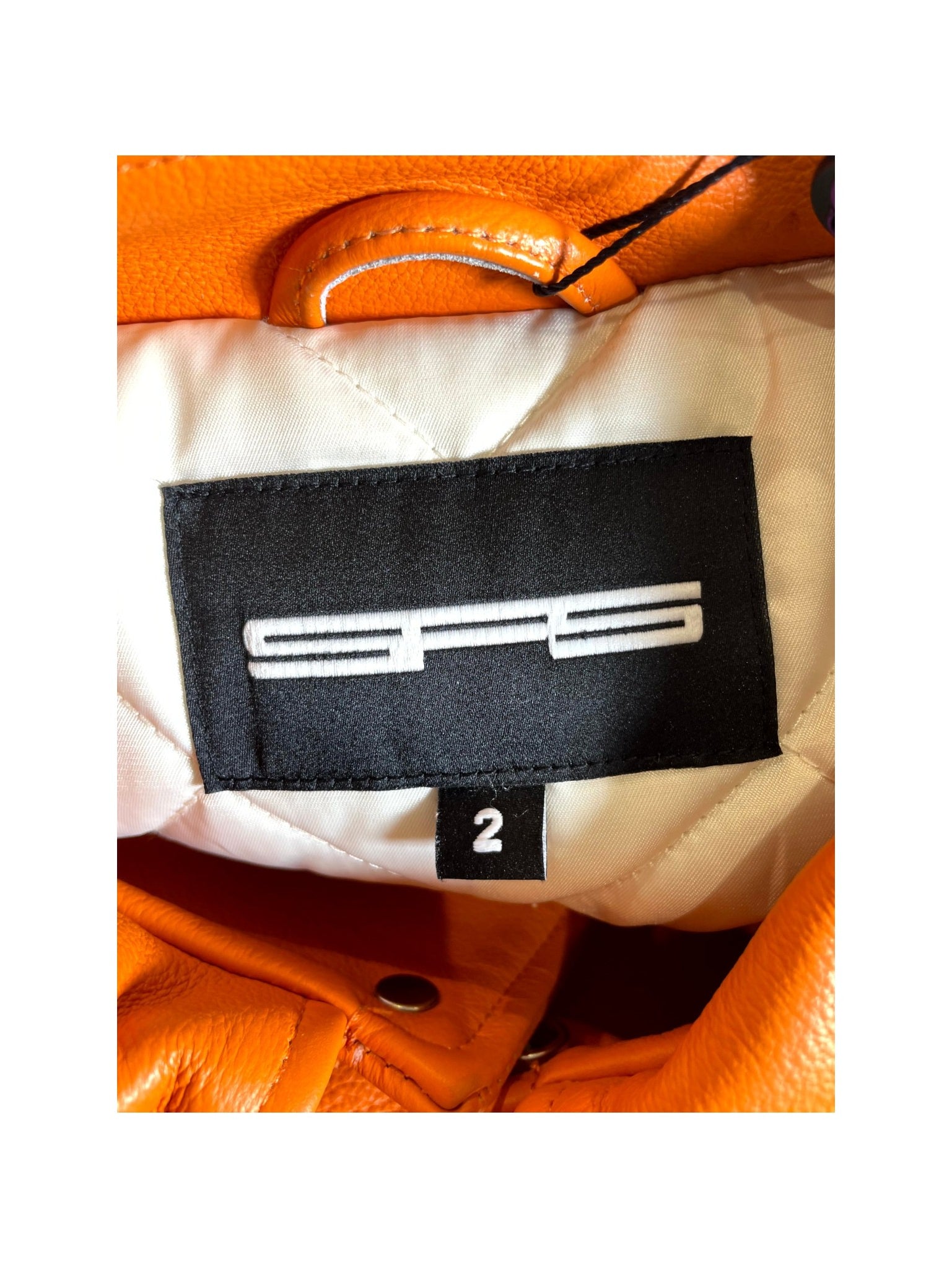 Sp5der "Varsity" Orange & Cream Jacket