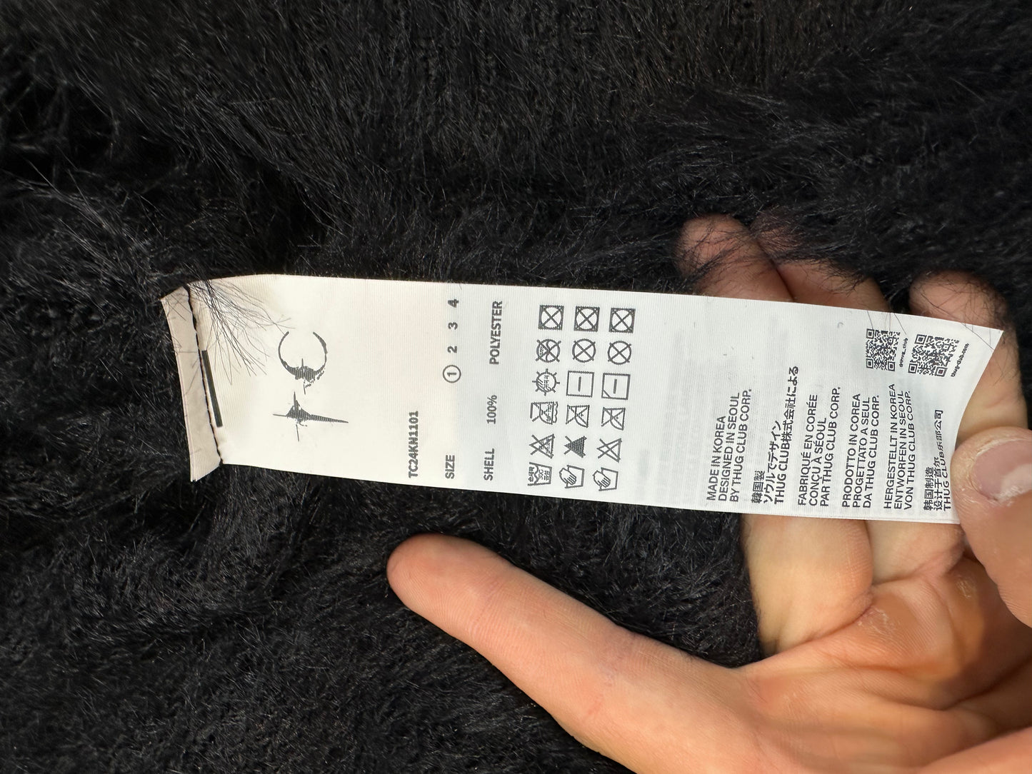 Thug Club Mohair Hoodie Used Small