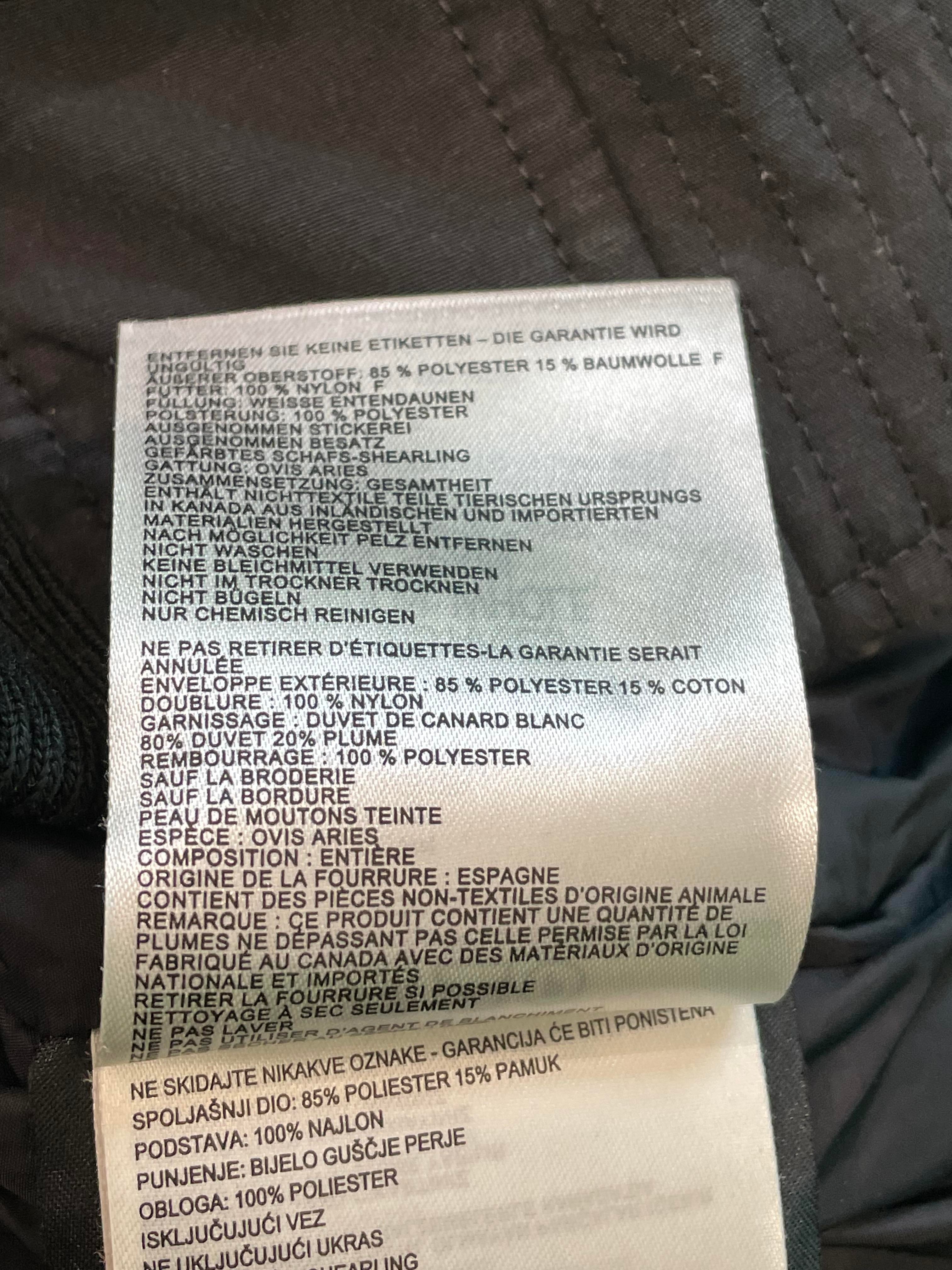 Canada Goose "Chateau" Black Parka