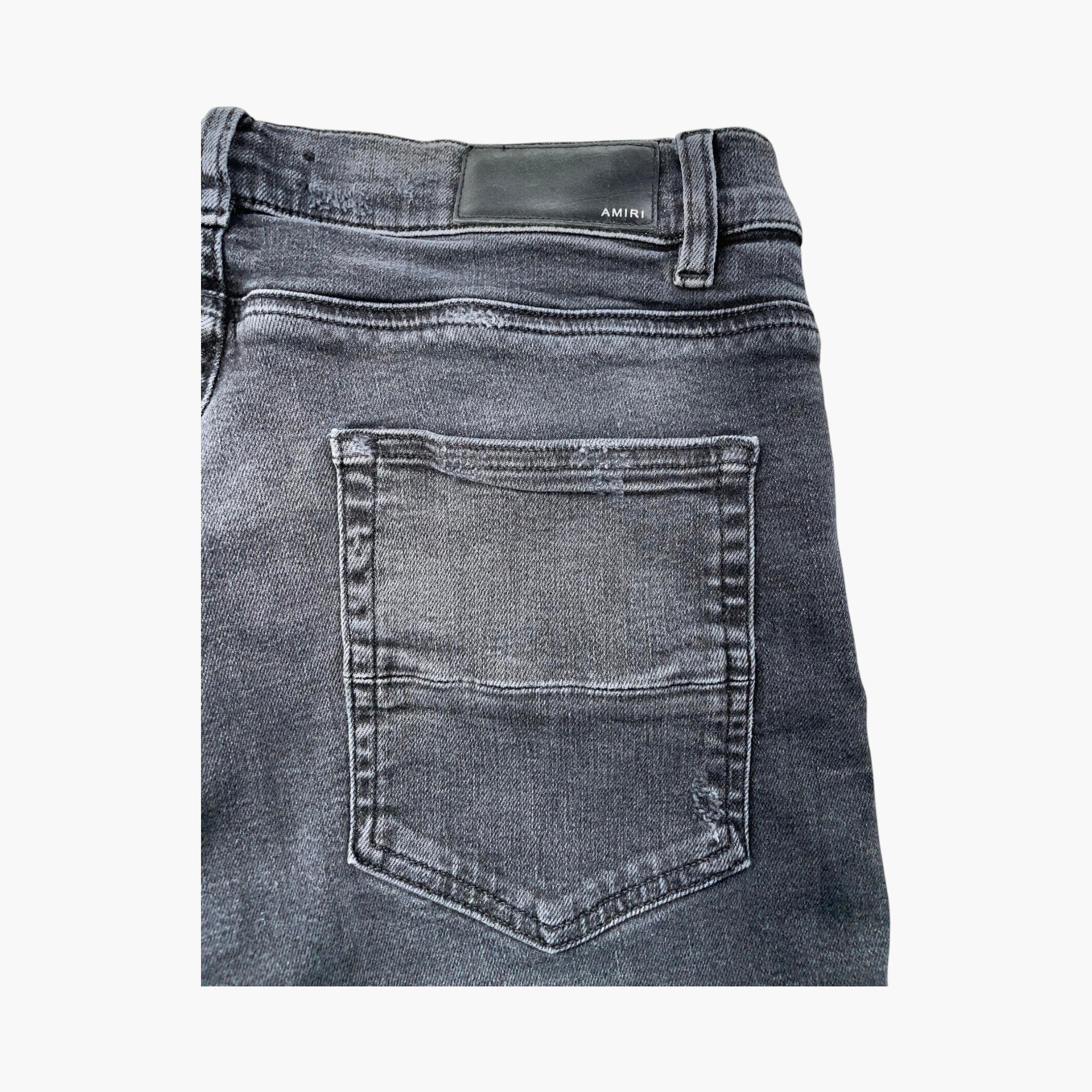 Amiri Art Patchwork Black Wash Jeans
