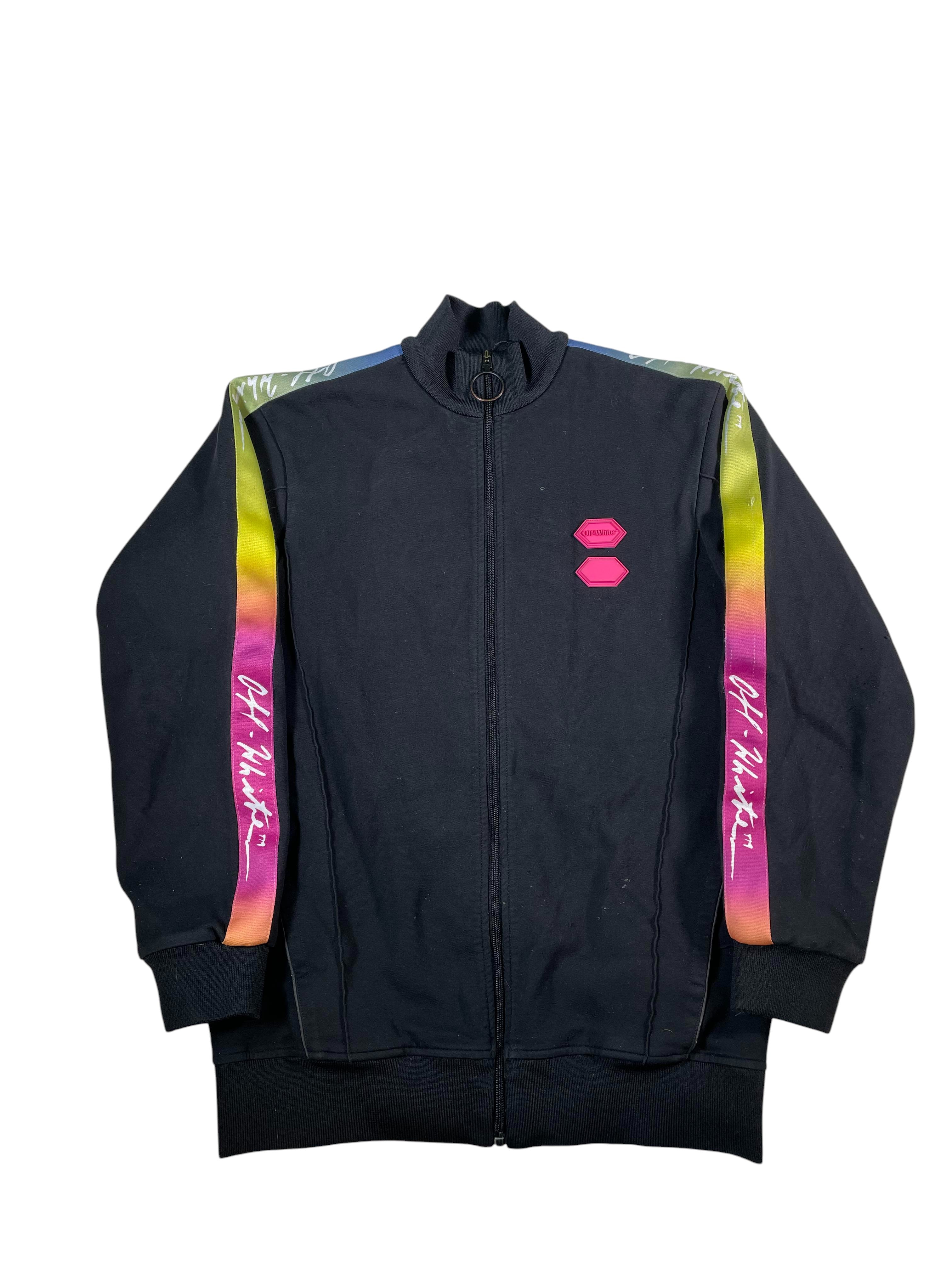 Off-White Black Rainbow Track Jacket
