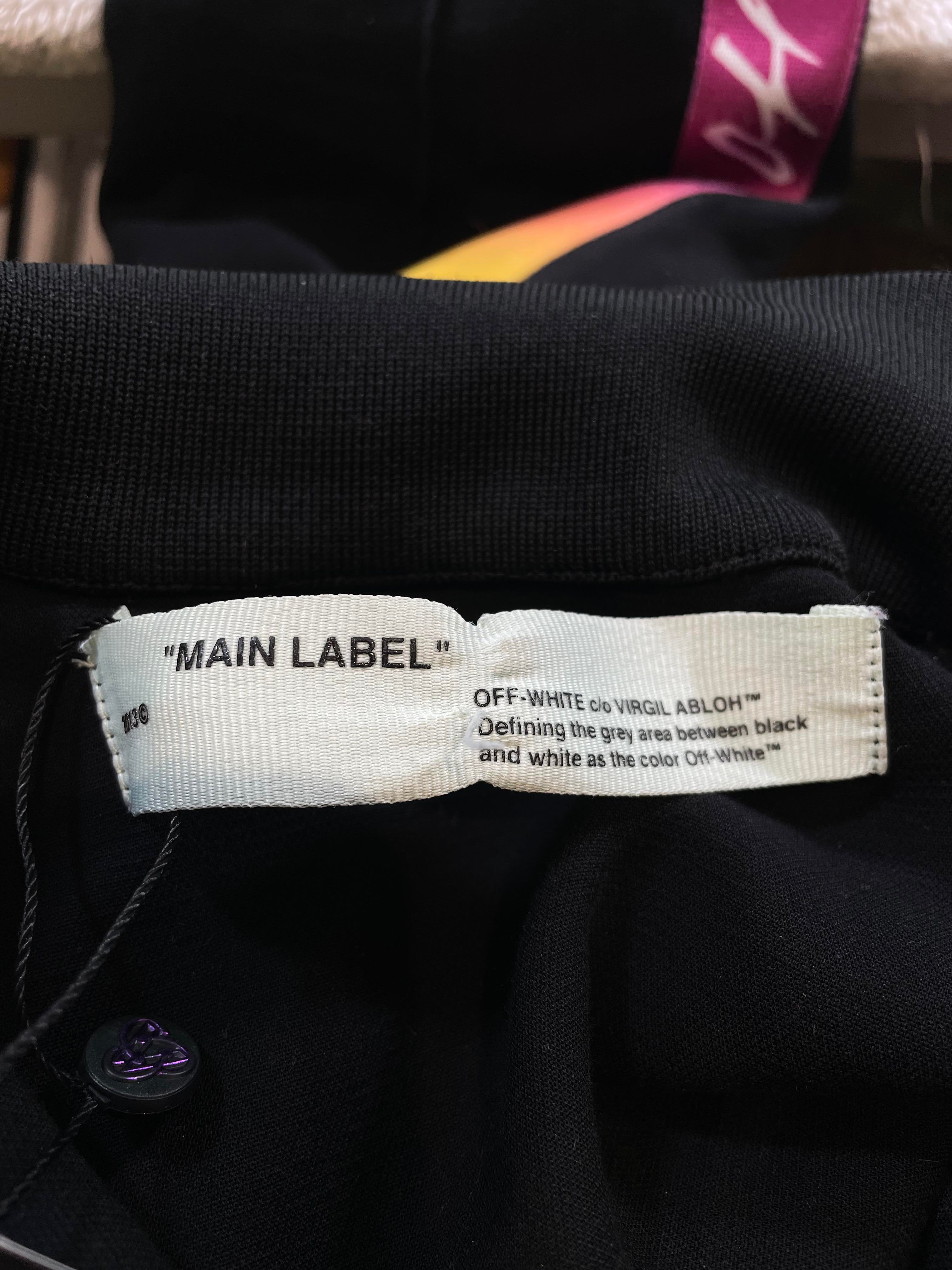 Off-White Black Rainbow Track Jacket