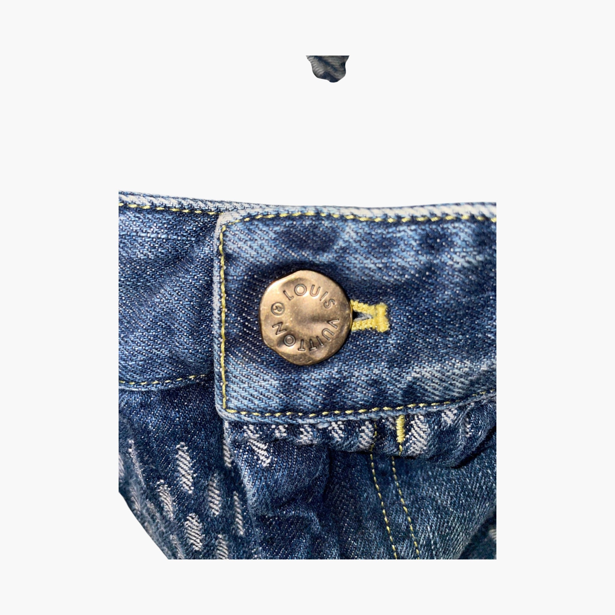 Louis Vuitton Nigo Damier Wave Light Wash Denim Jeans