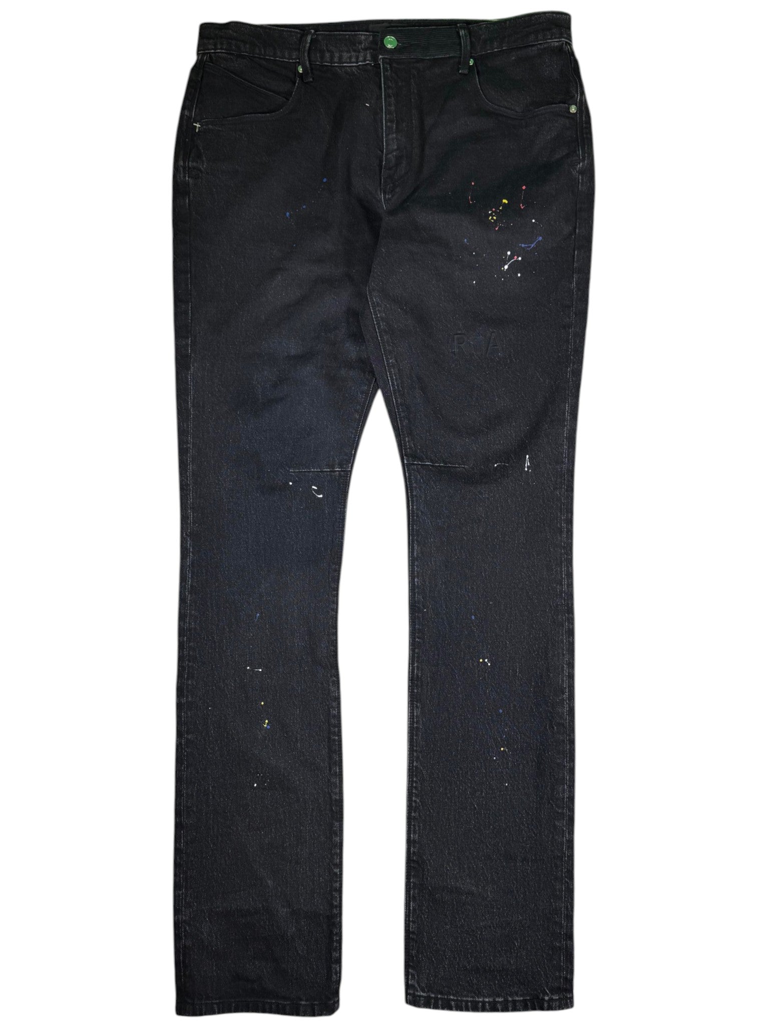 RTA Splatter Black Wash Jeans