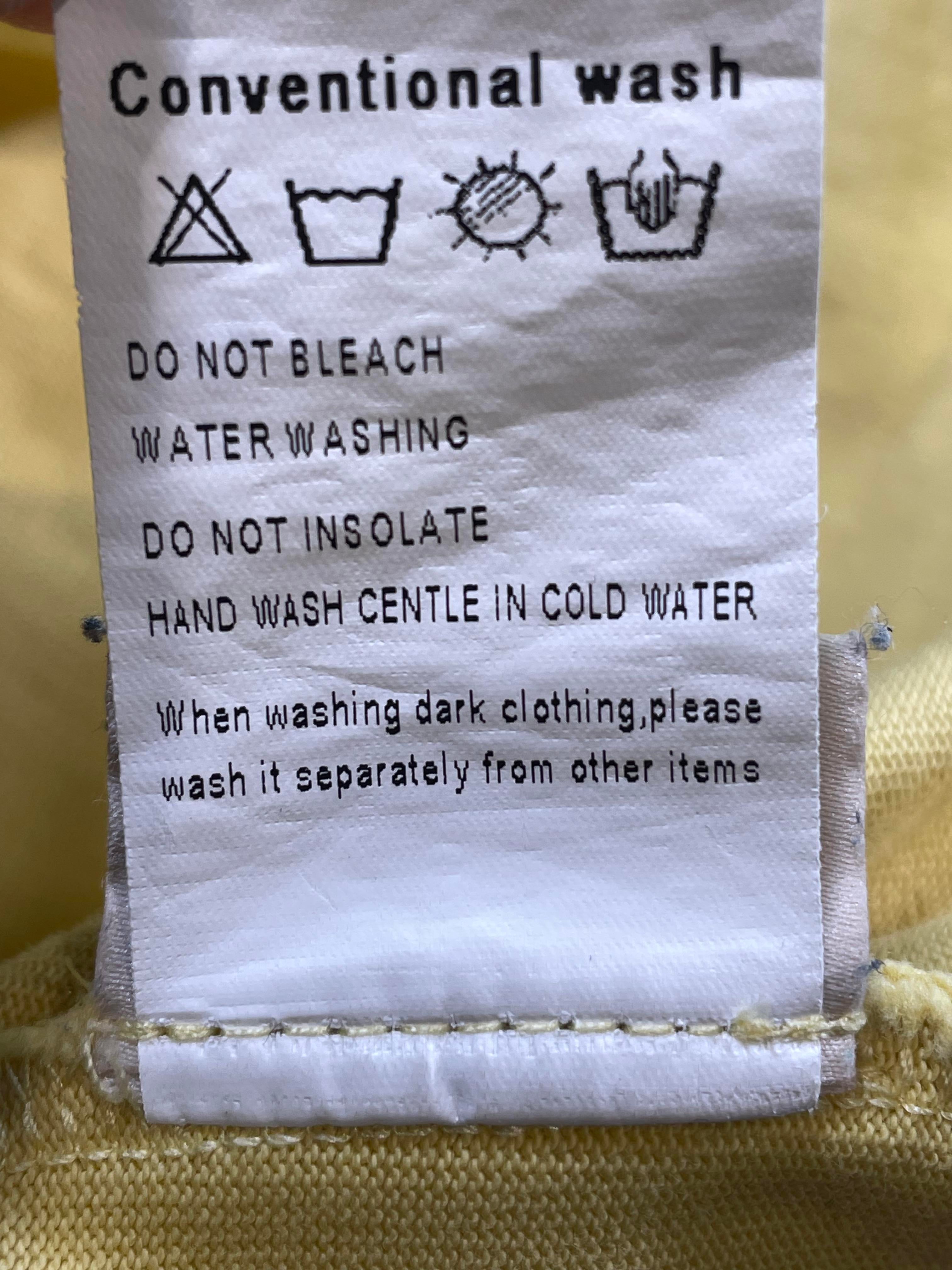 When Smoke Clears Yellow Chest Logo Tee