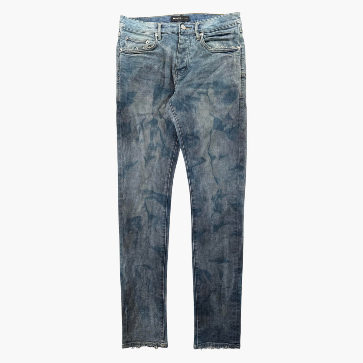 Purple Brand Light Wash Tie Dye Jeans