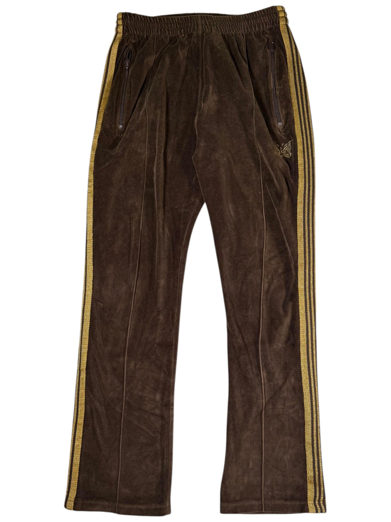 Needles Velour Brown & Gold Track Pants