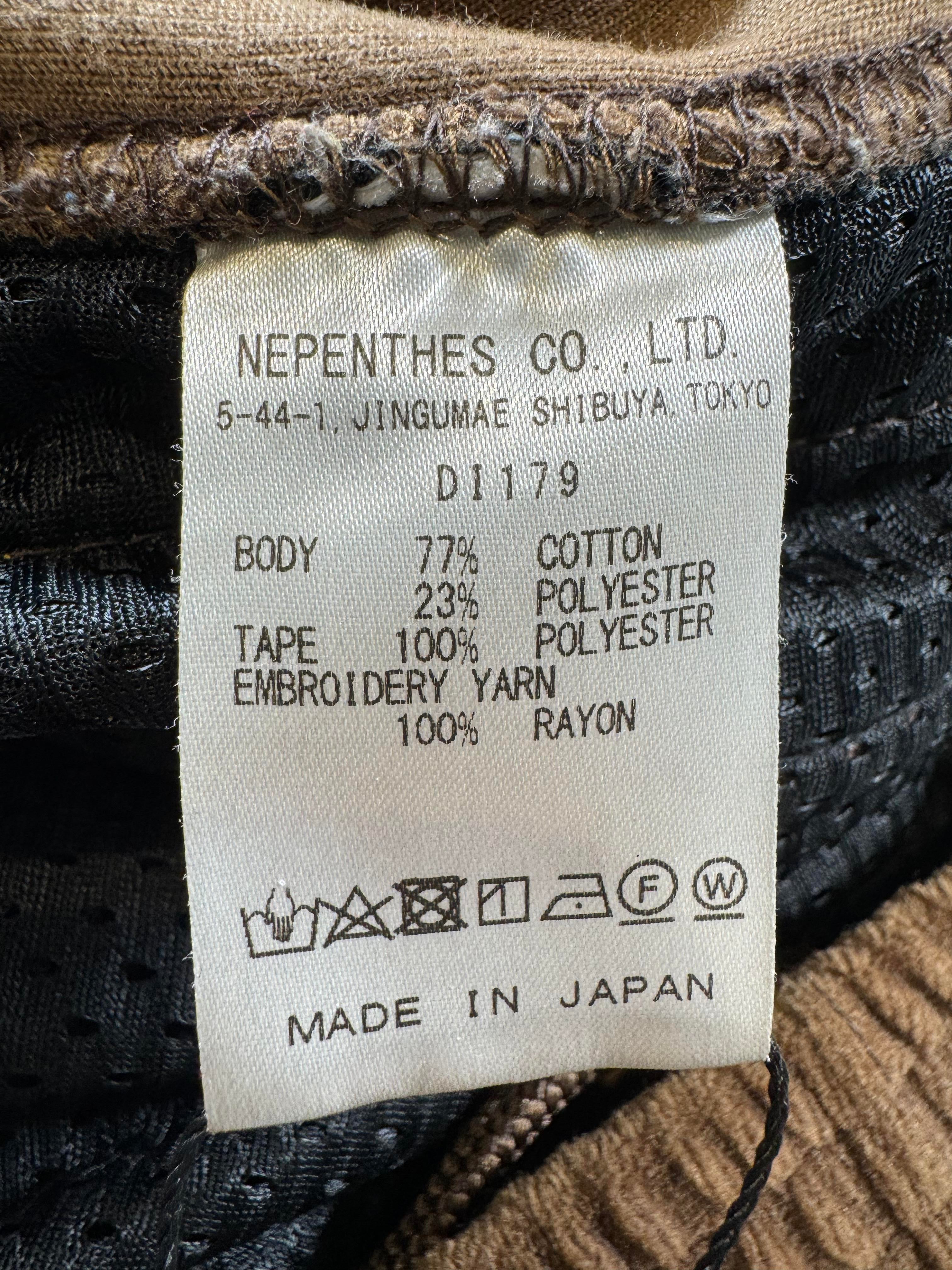 Needles Velour Brown & Gold Track Pants