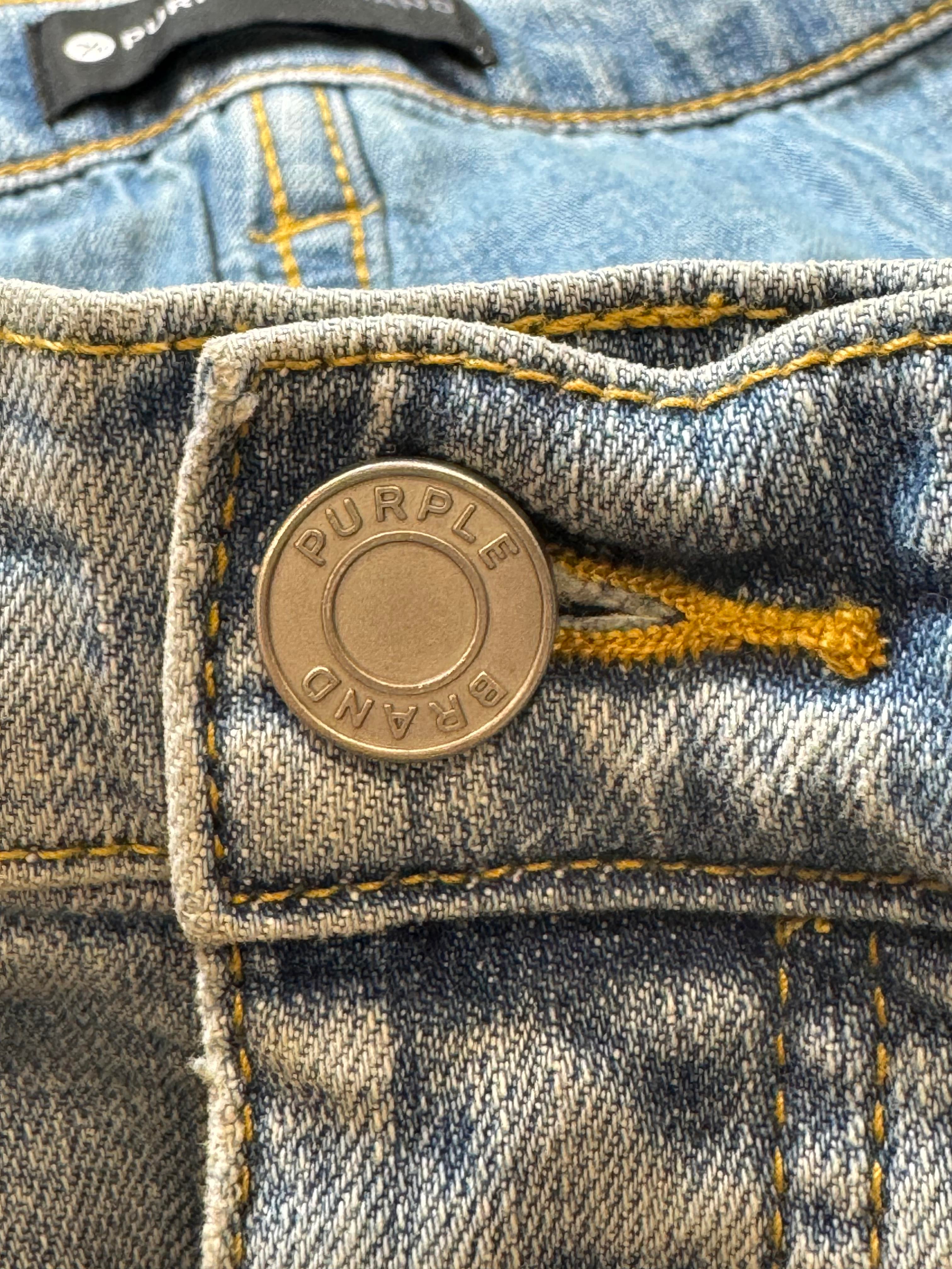 Purple Thrasher Light Wash Jeans