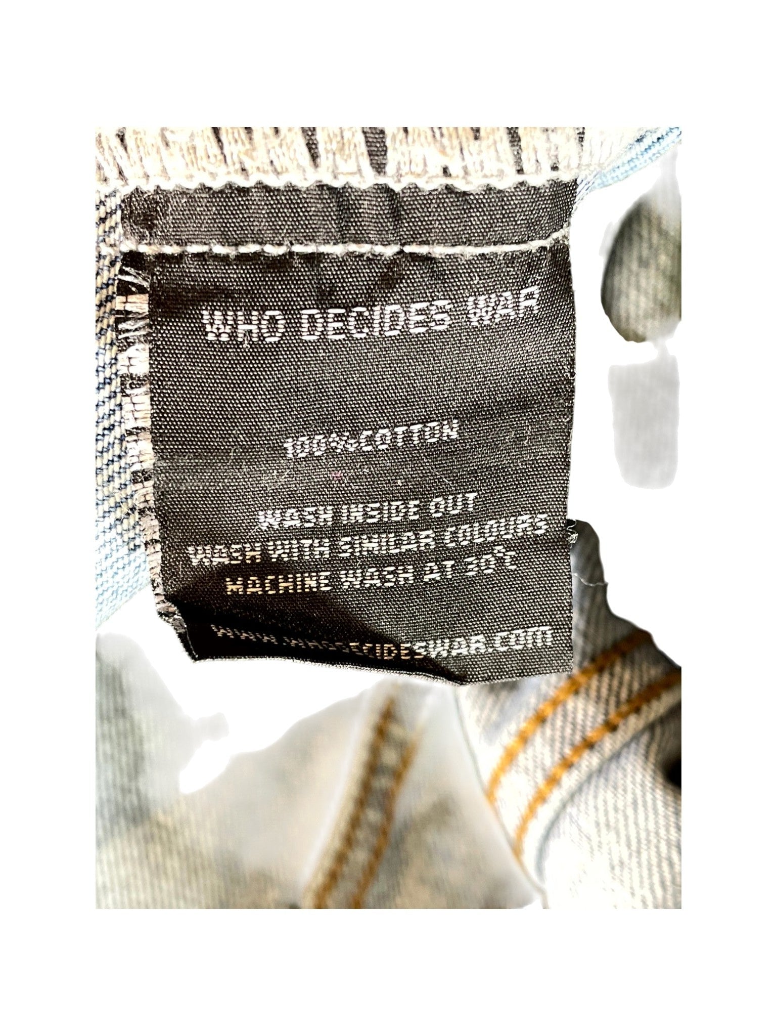 Who Decides War "Sphere" Acid & Multicolor Denim Jacket