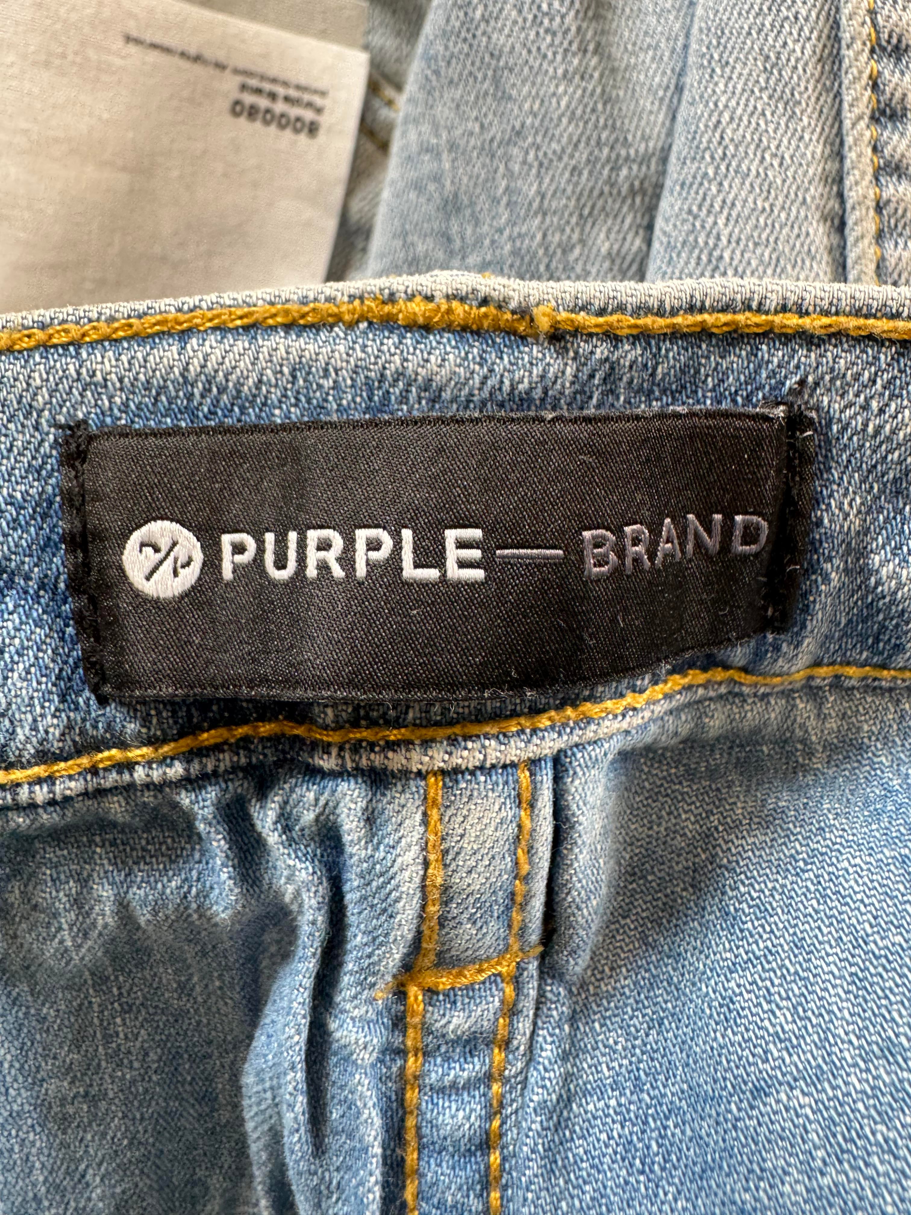 Purple Thrasher Light Wash Jeans