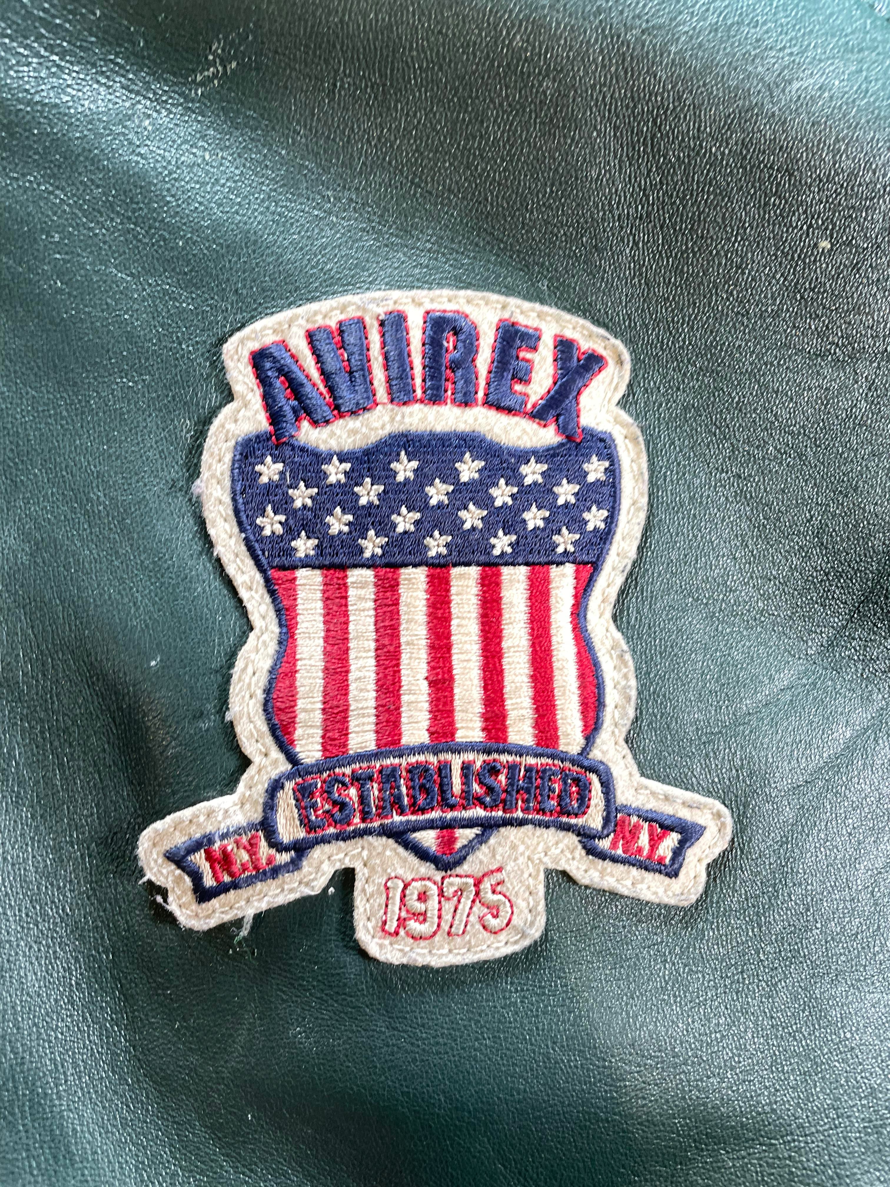 Avirex 1975 Green Varsity Jacket