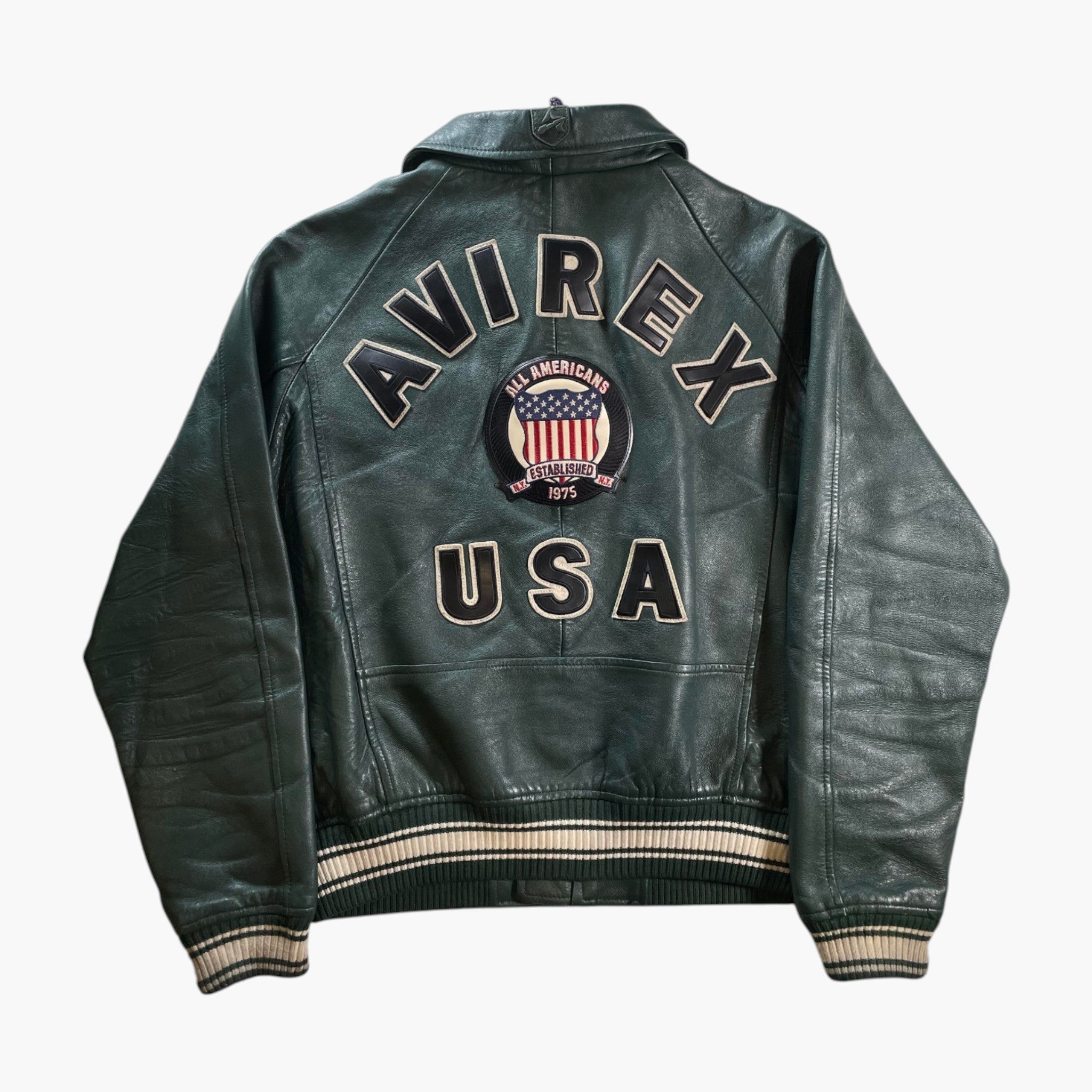 Avirex 1975 Green Varsity Jacket