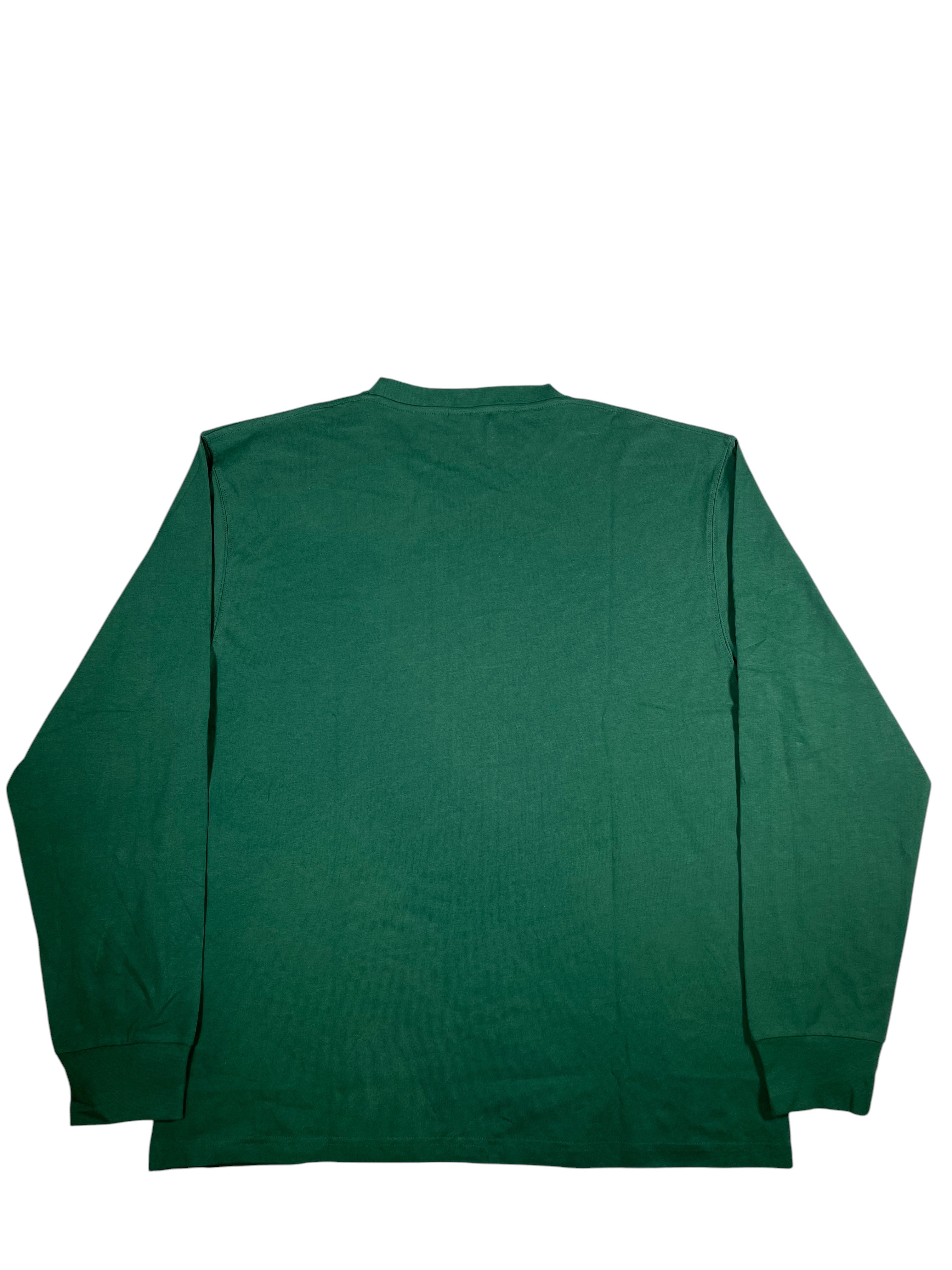 Eric Emanuel Green White Long Sleeve Shirt