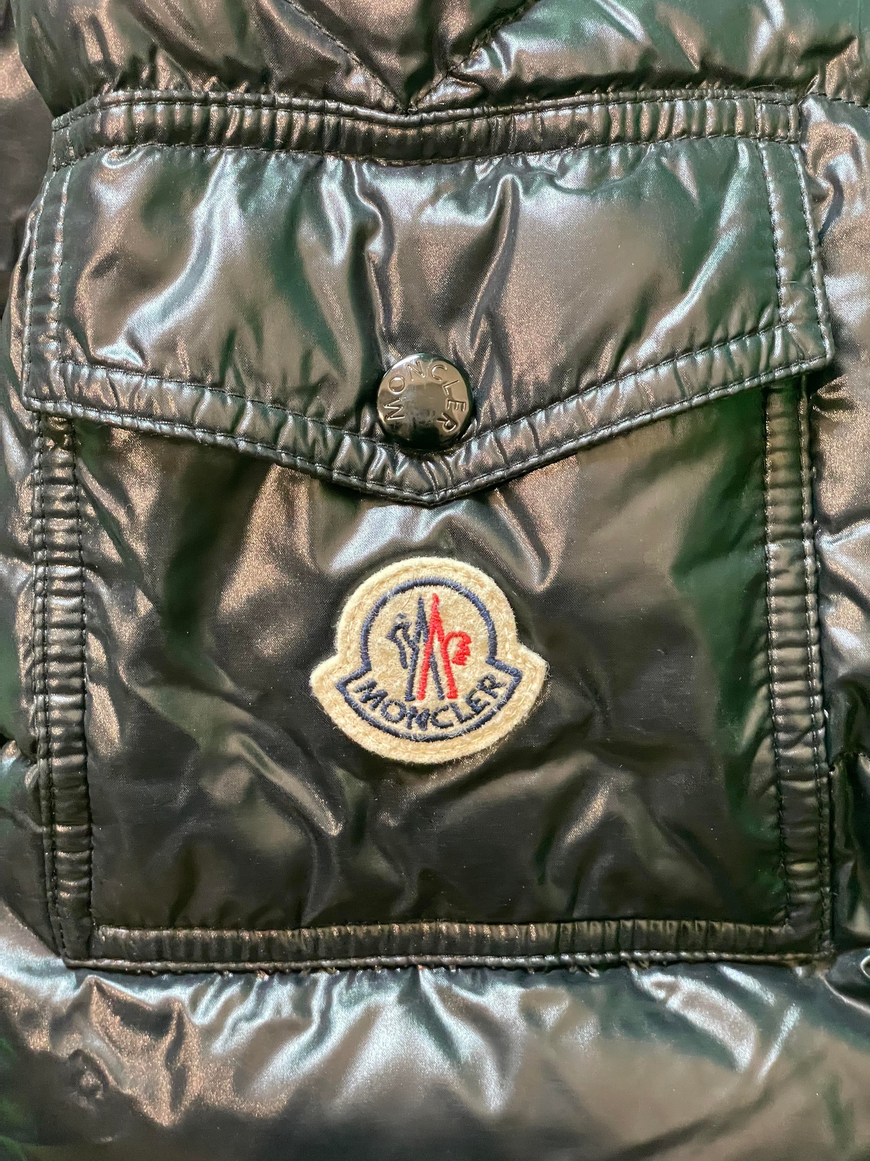 Moncler "Maya" Black Puffer Coat