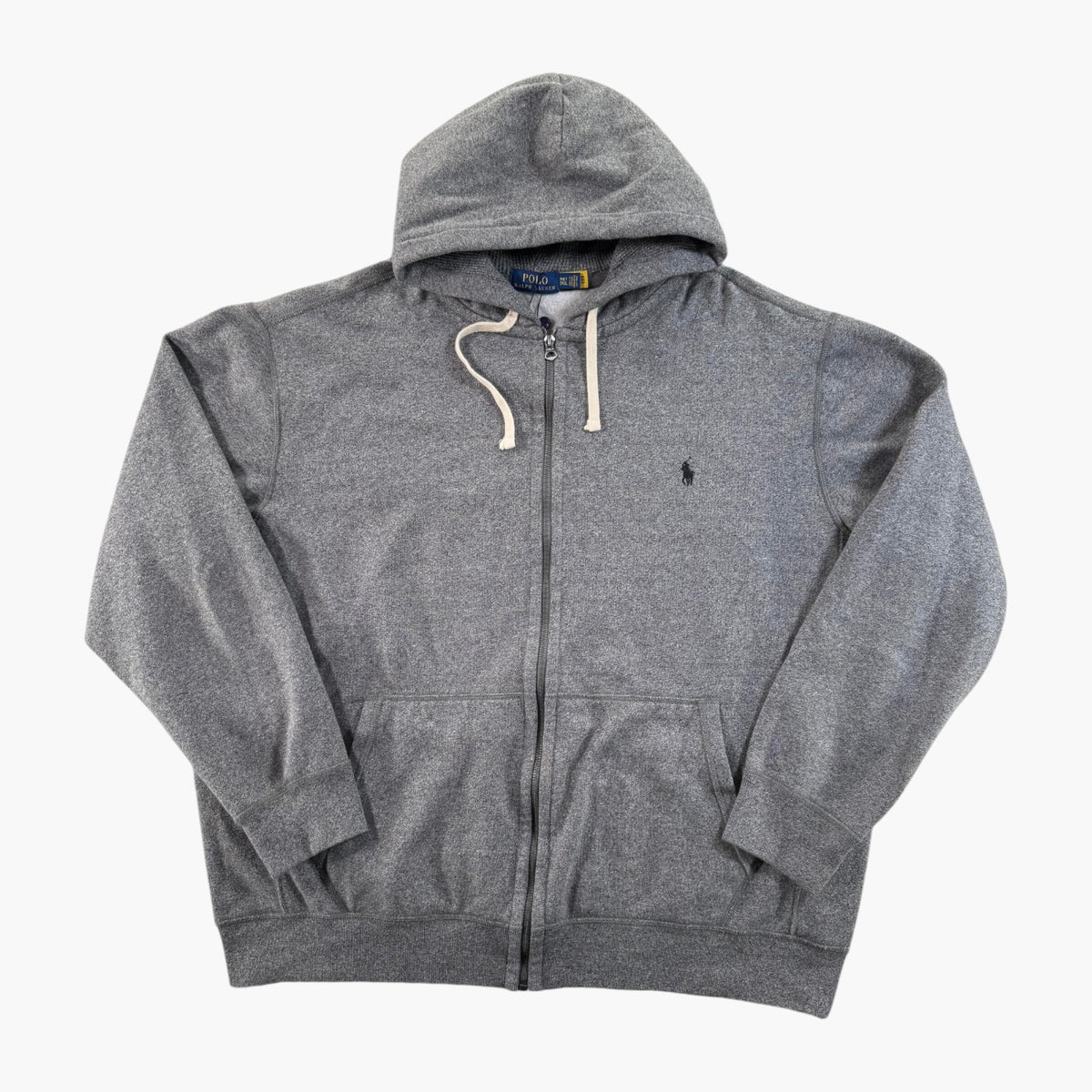 Polo Ralph Lauren Charcoal Grey Thermal Zip Up Hoodie