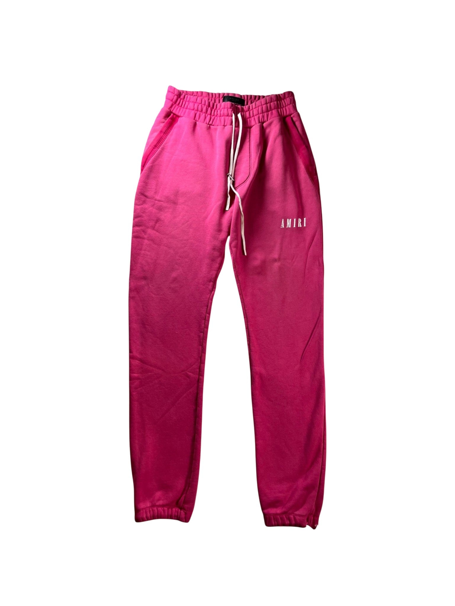 Amiri "Core Logo" Pink & White Sweatpants