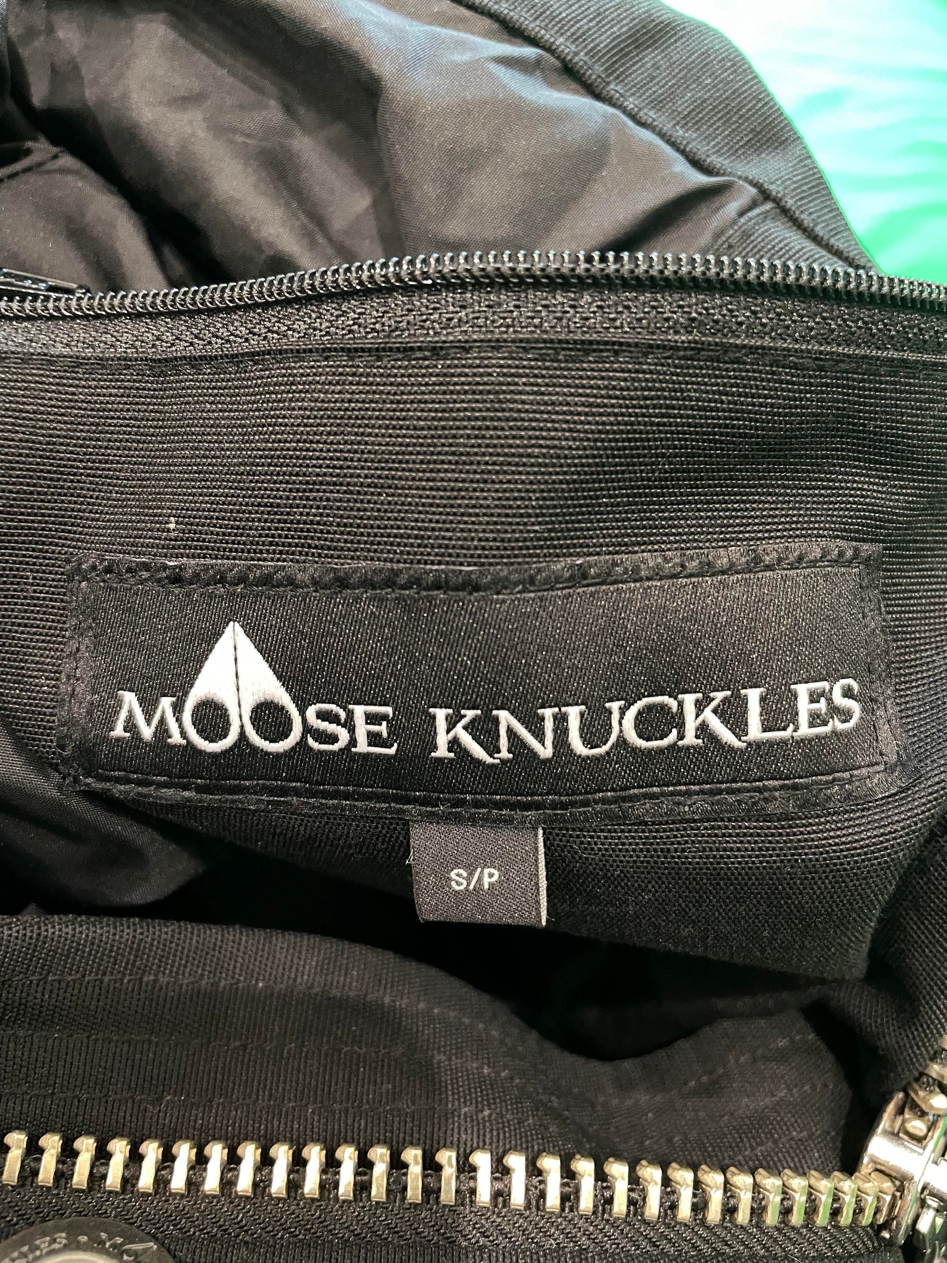 Moose Knuckles 3Q Black & Black Fur Parka Coat