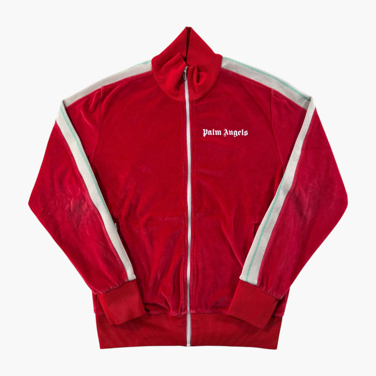 Palm Angels Velour Red & Tan Hoodie