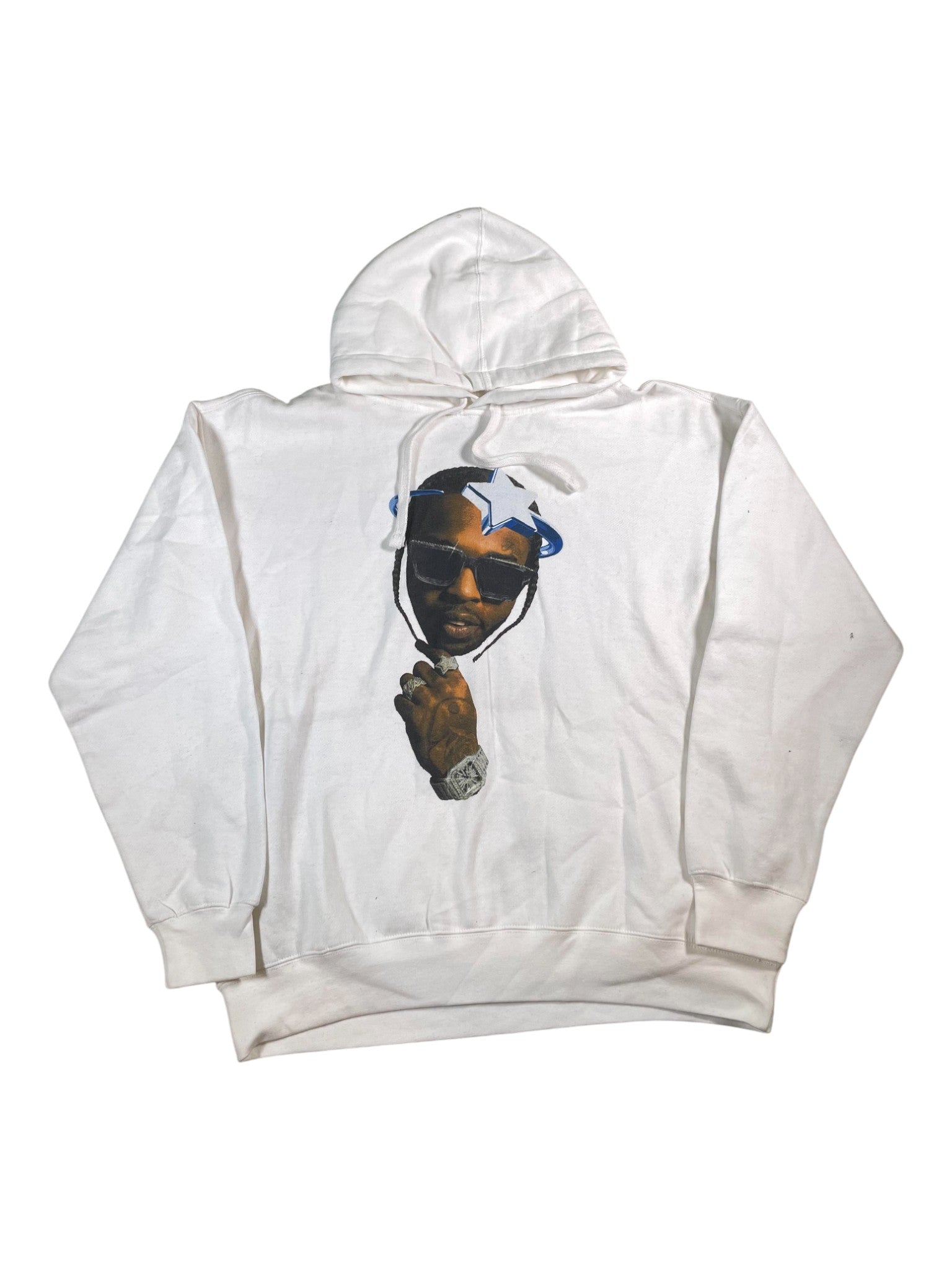 Vlone 'Pop Smoke Woo' White Hoodie