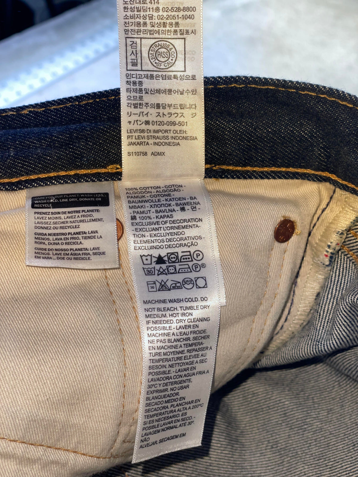 Denim Tears Navy Selvedge Jeans