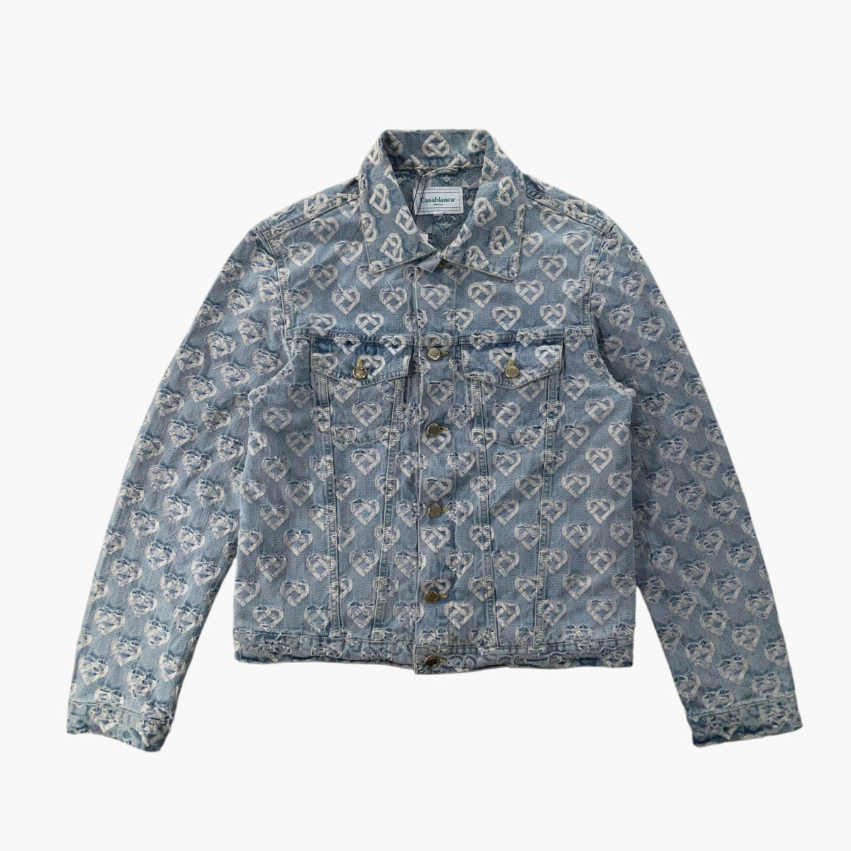 Casablanca Heart Monogram Denim Jacket