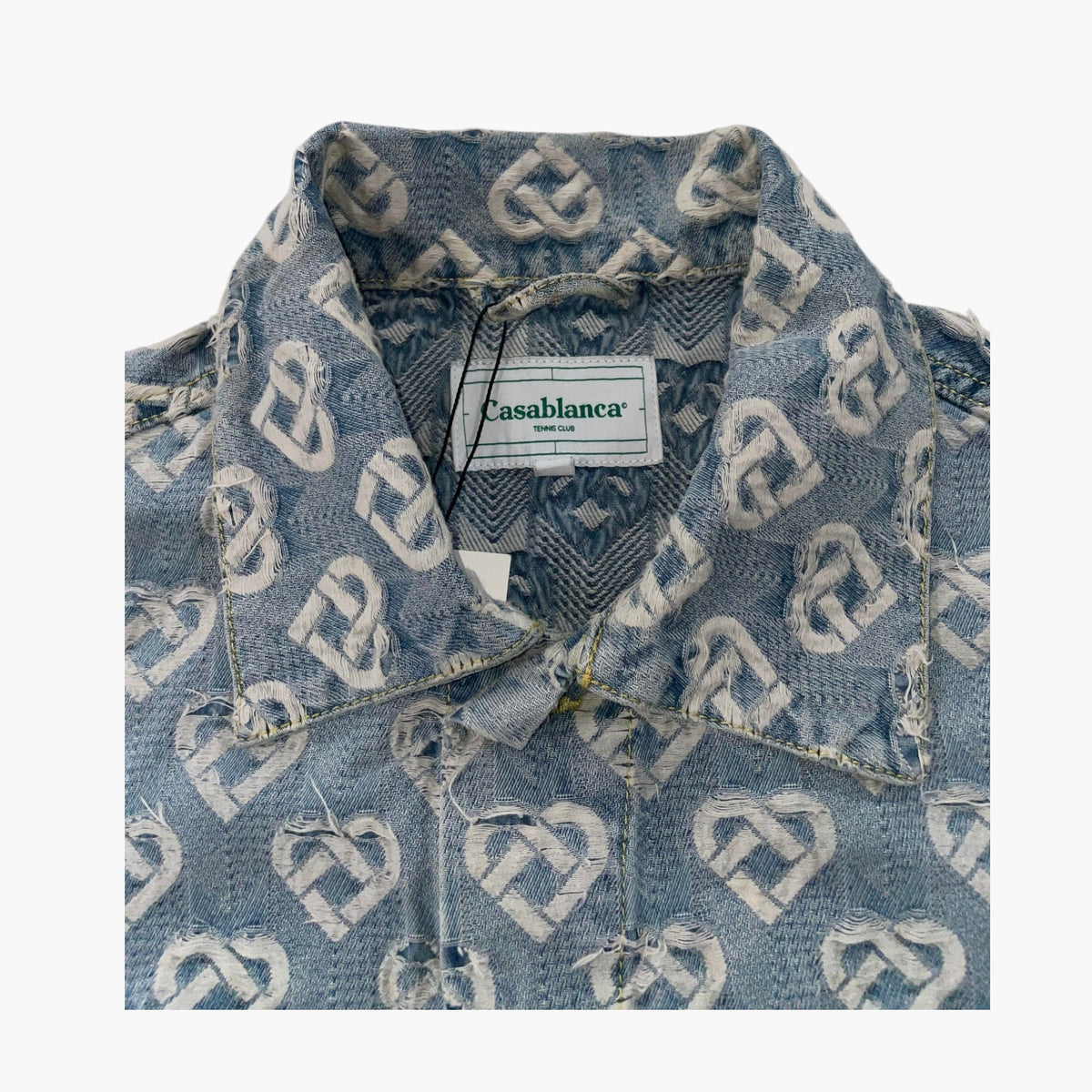 Casablanca Heart Monogram Denim Jacket
