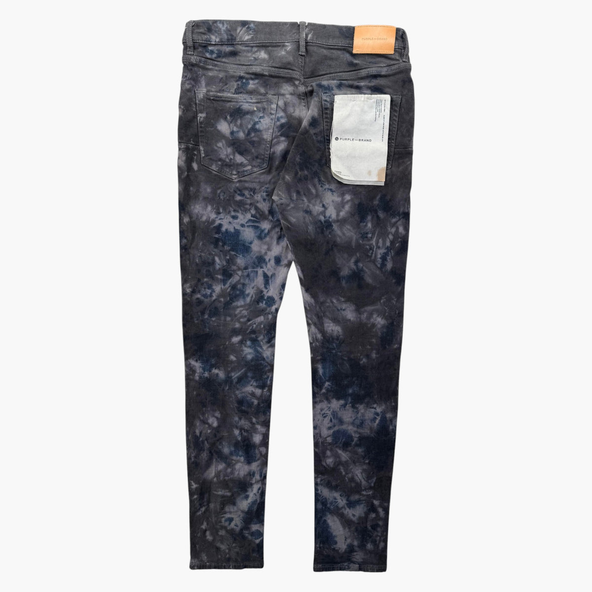 Purple Brand Black Wash Tie Dye Jeans