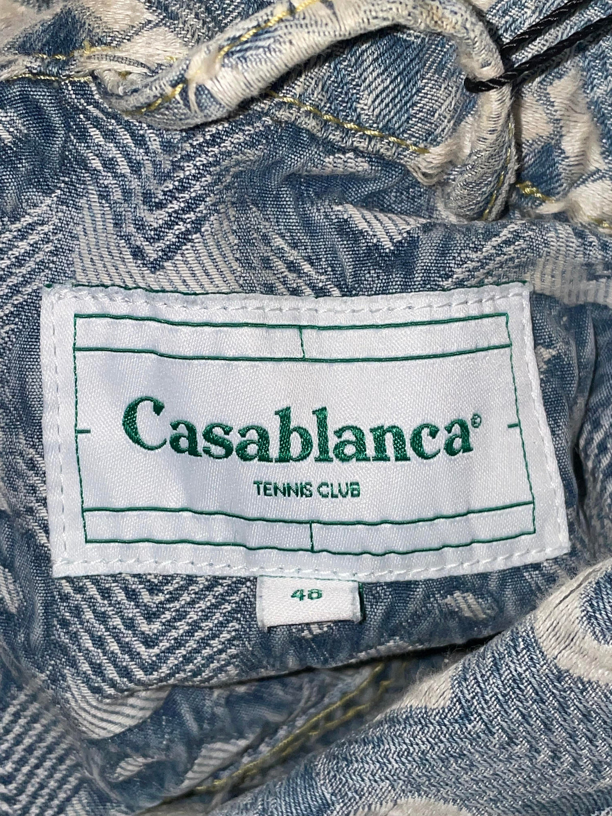 Casablanca Heart Monogram Denim Jacket