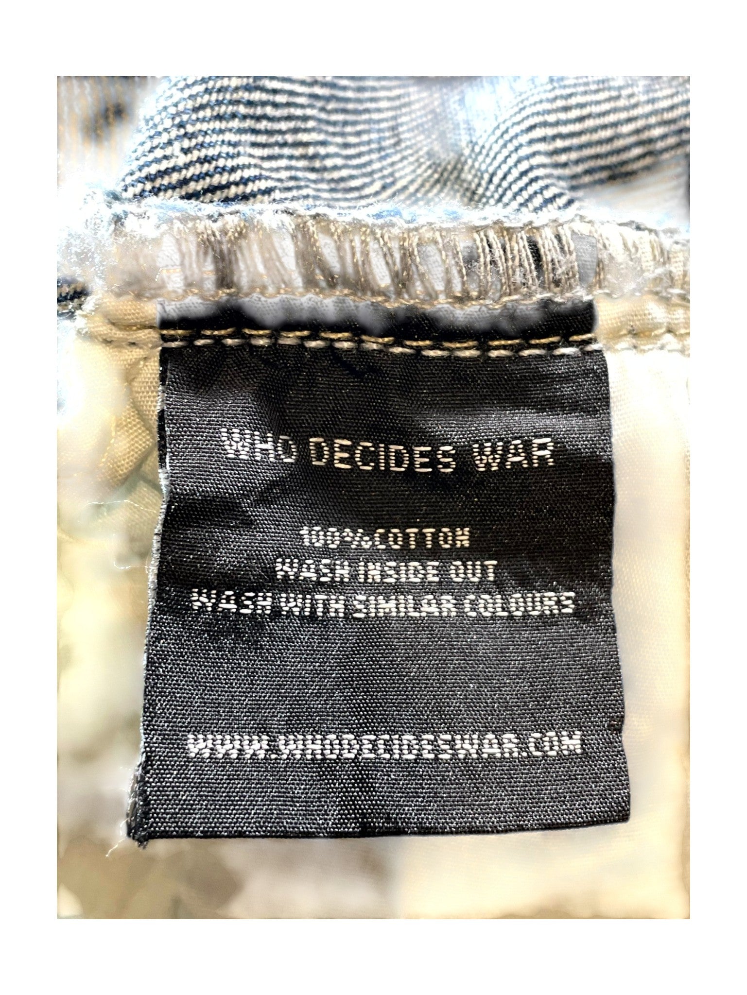 Who Decides War "Scripture" Dark Wash Jeans