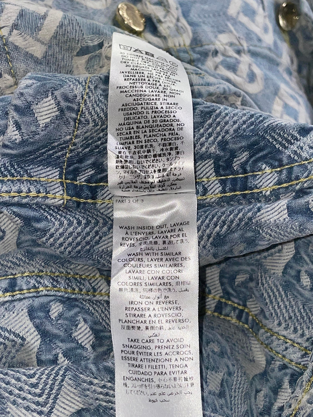 Casablanca Heart Monogram Denim Jacket