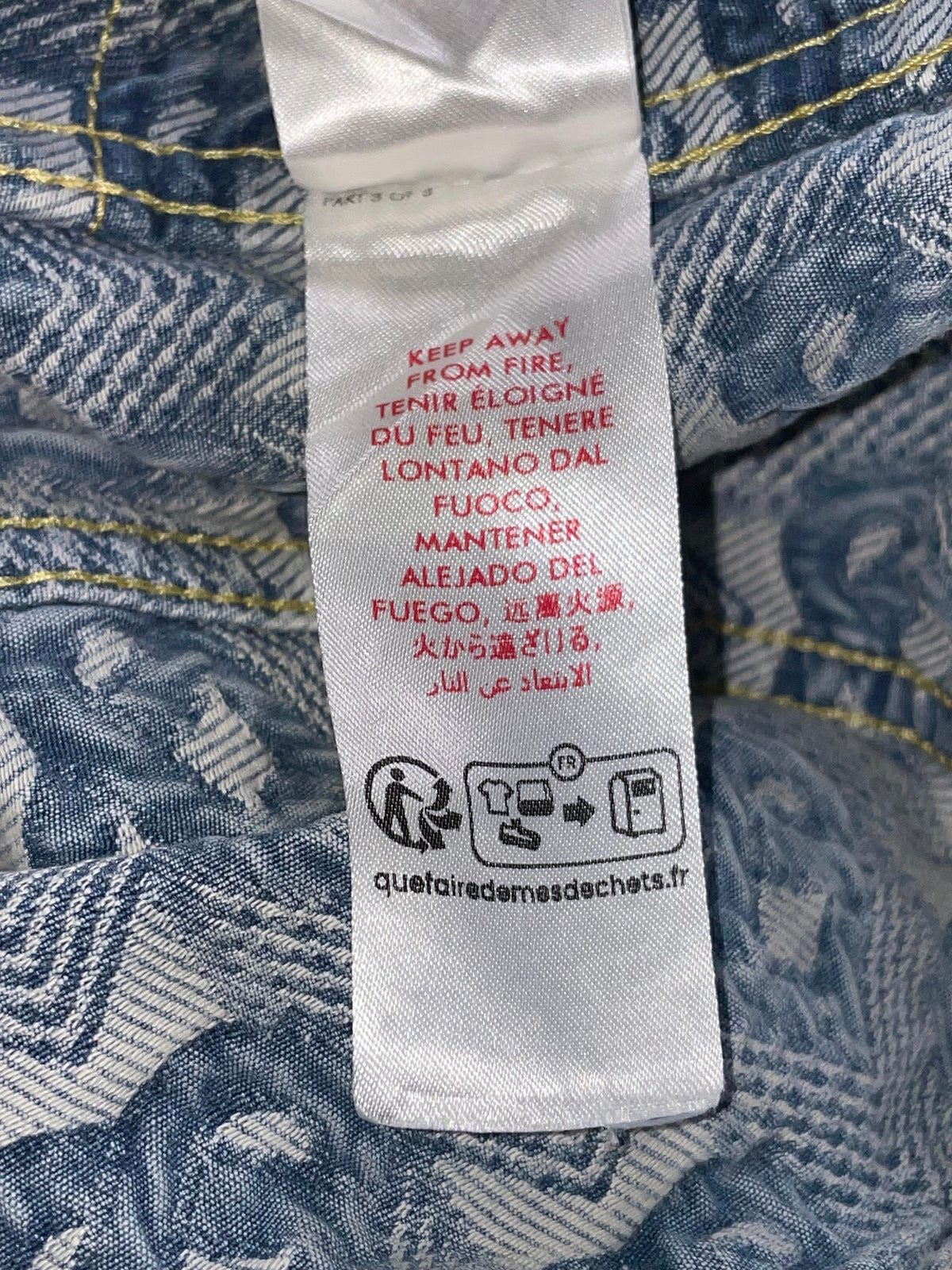 Casablanca Heart Monogram Denim Jacket